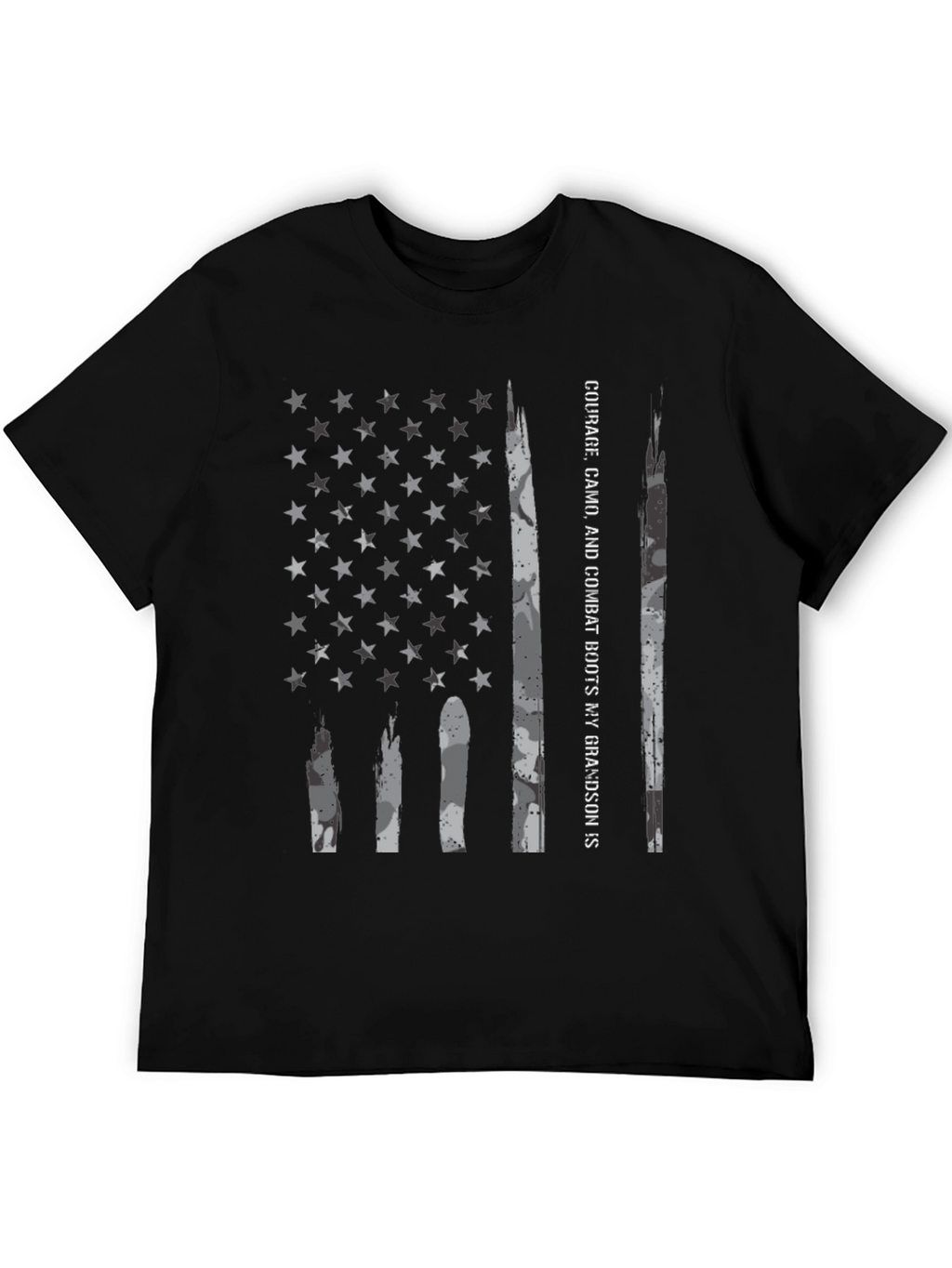 American Flag Camo T-Shirt - Grandson Pride