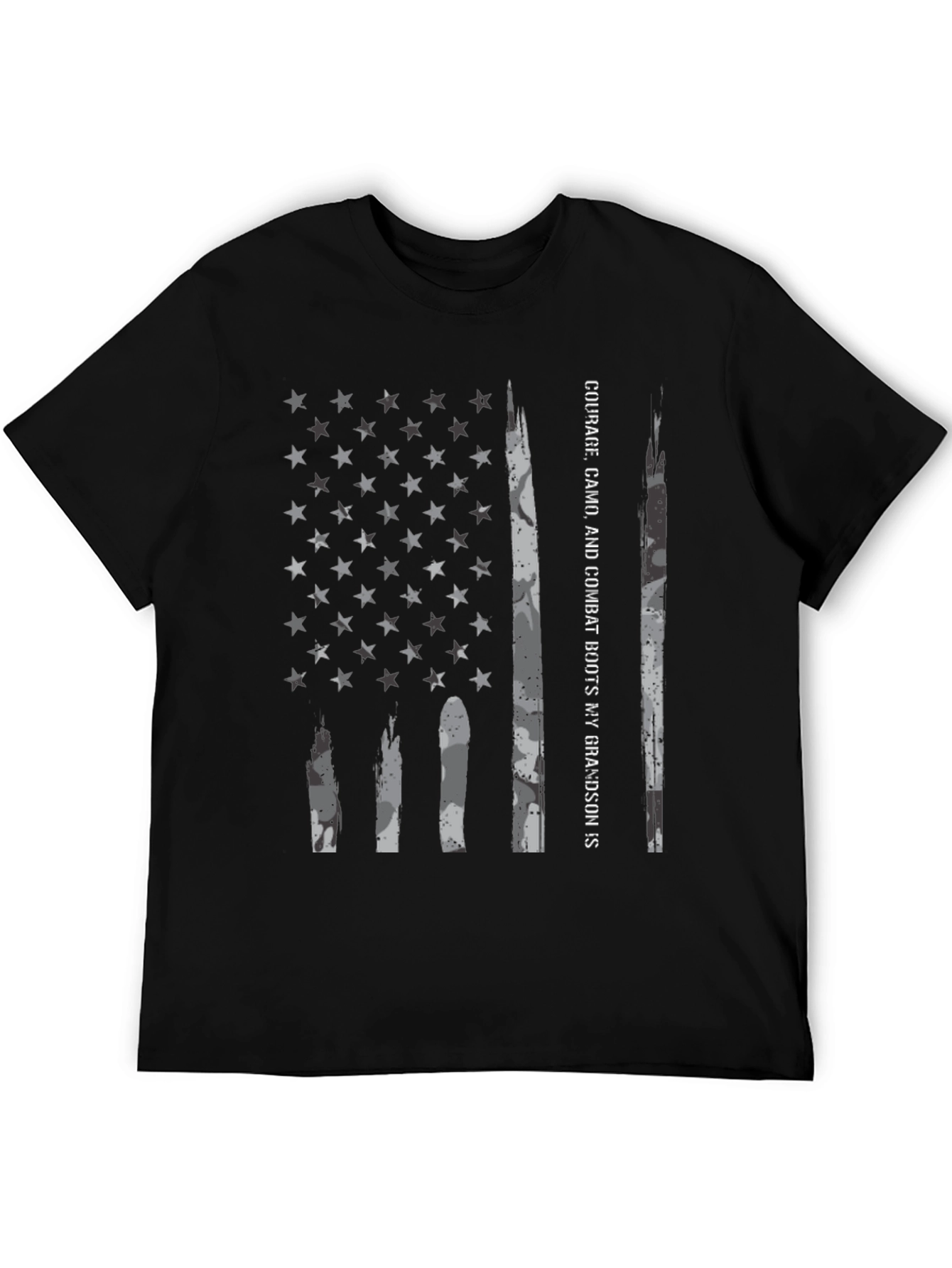 American Flag Camo T-Shirt - Grandson Pride