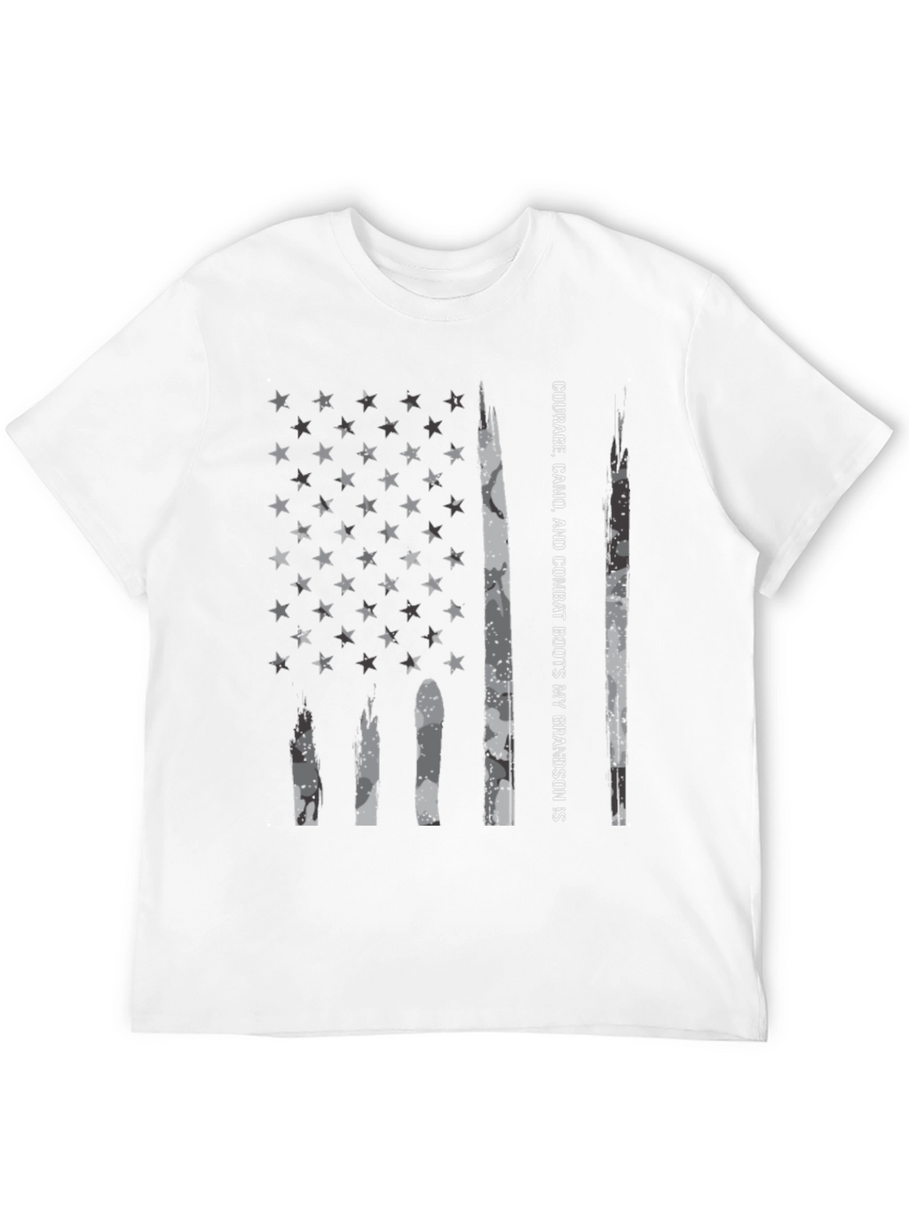 American Flag Camo T-Shirt - Grandson Pride