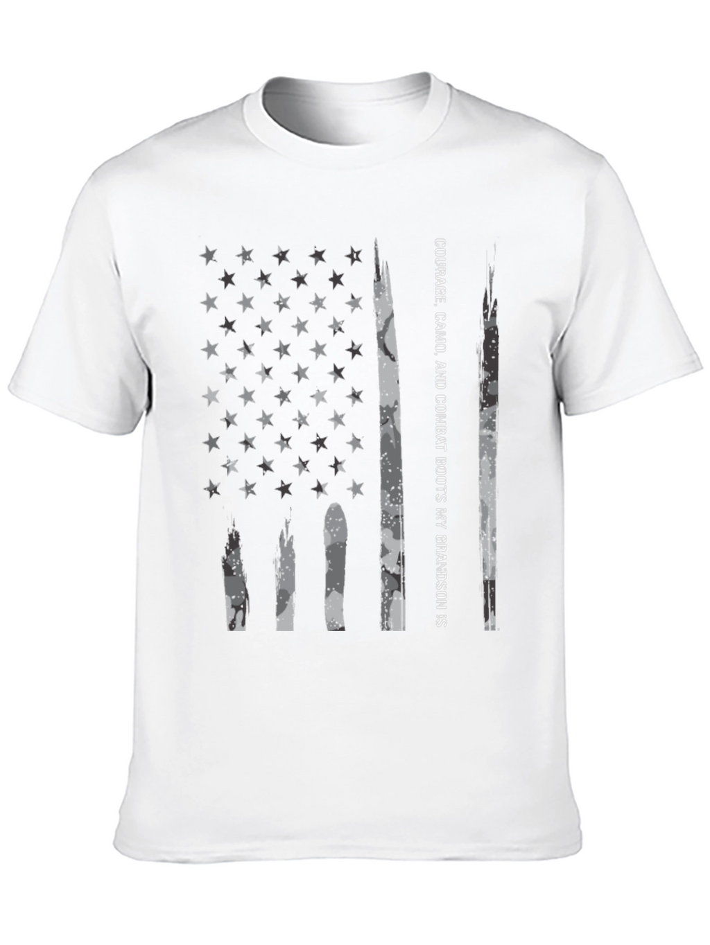American Flag Camo T-Shirt - Grandson Pride