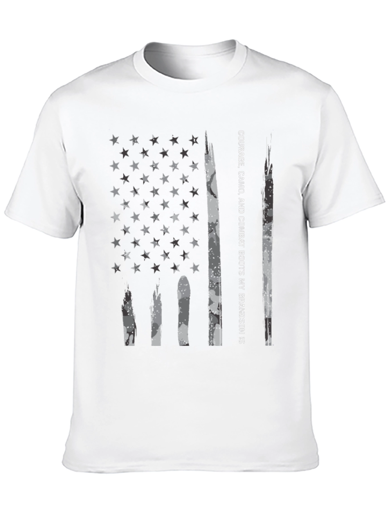 American Flag Camo T-Shirt - Grandson Pride