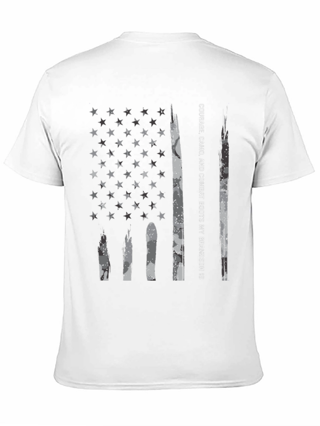American Flag Camo T-Shirt - Grandson Pride