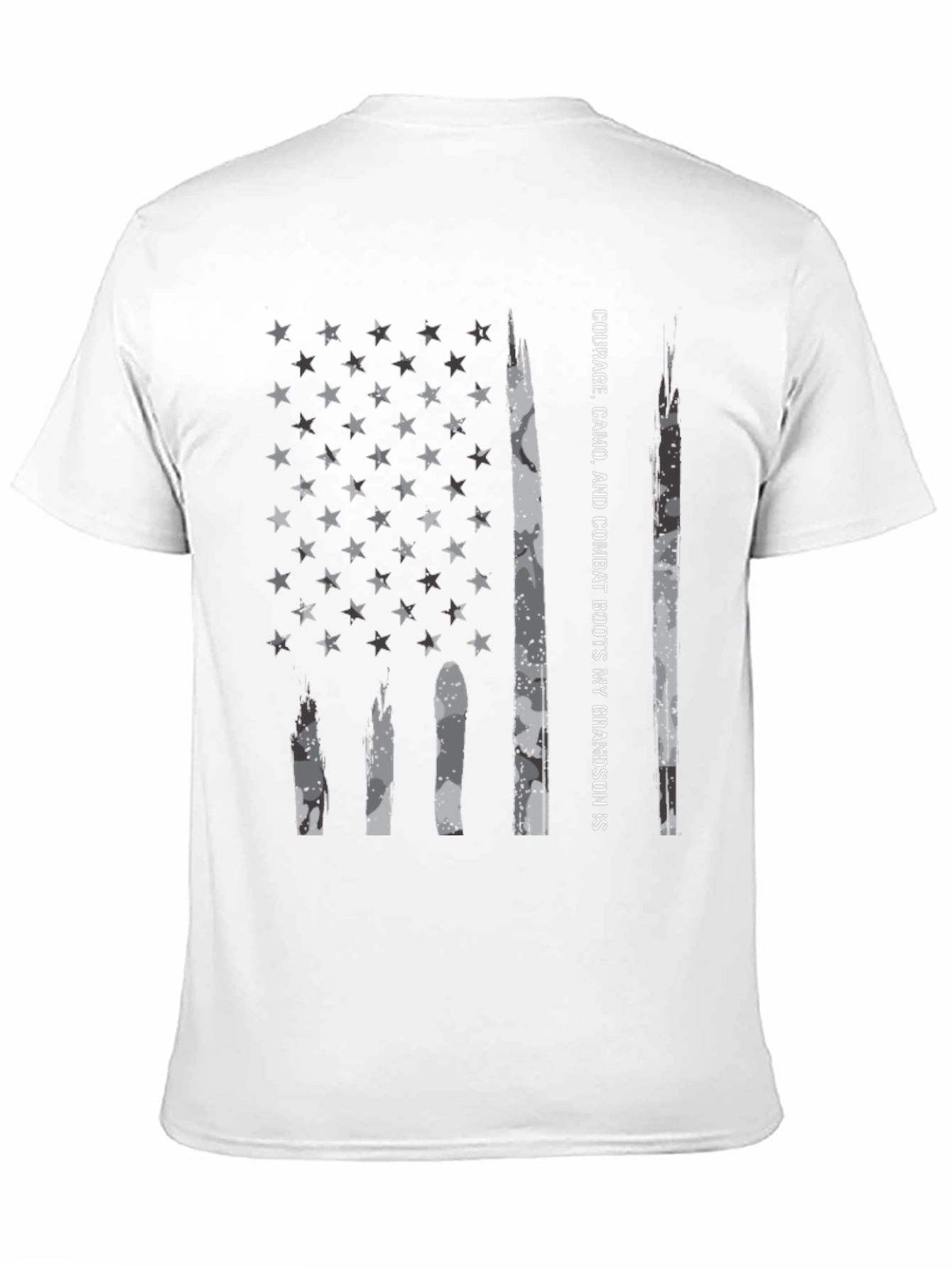 American Flag Camo T-Shirt - Grandson Pride