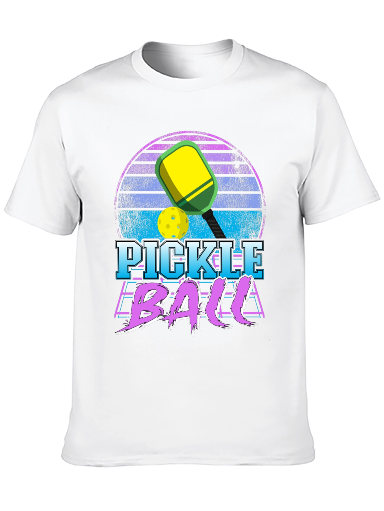 Pickleball Retro Sunset T-Shirt