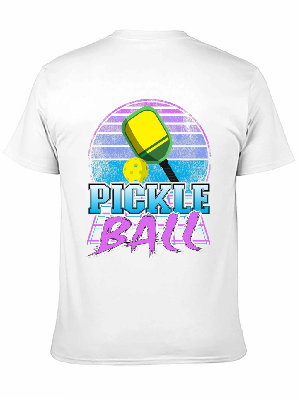 Pickleball Retro Sunset T-Shirt