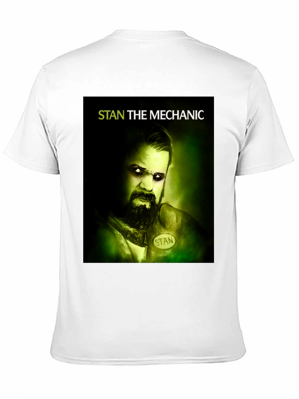 Stan The Mechanic Graphic Tee - Black Cotton T-Shirt