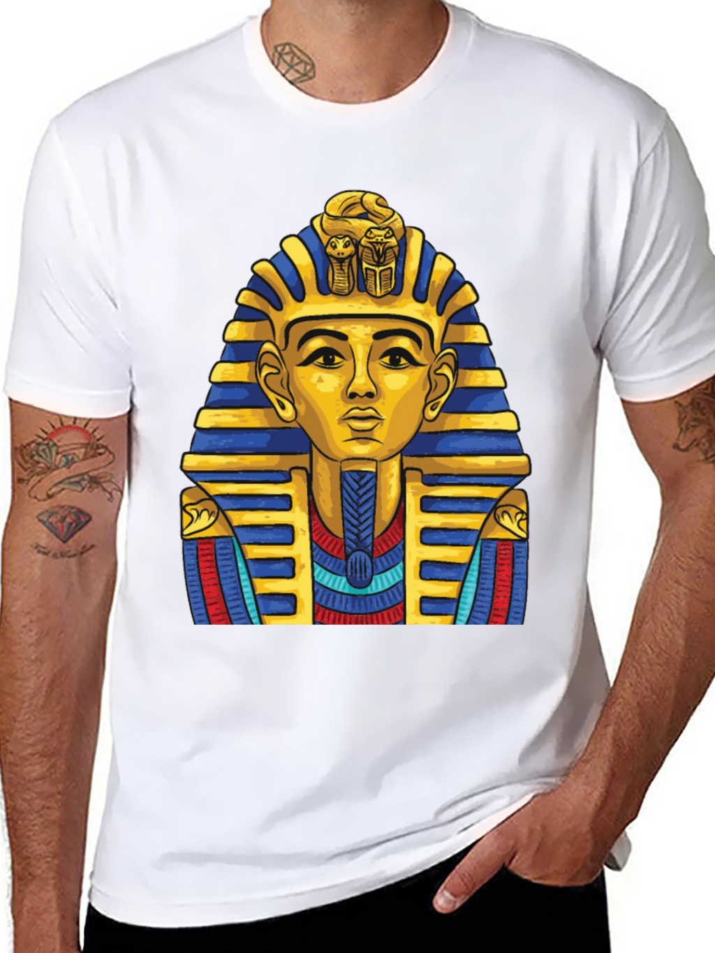 Pharaoh Graphic Tee - Egyptian King T-Shirt