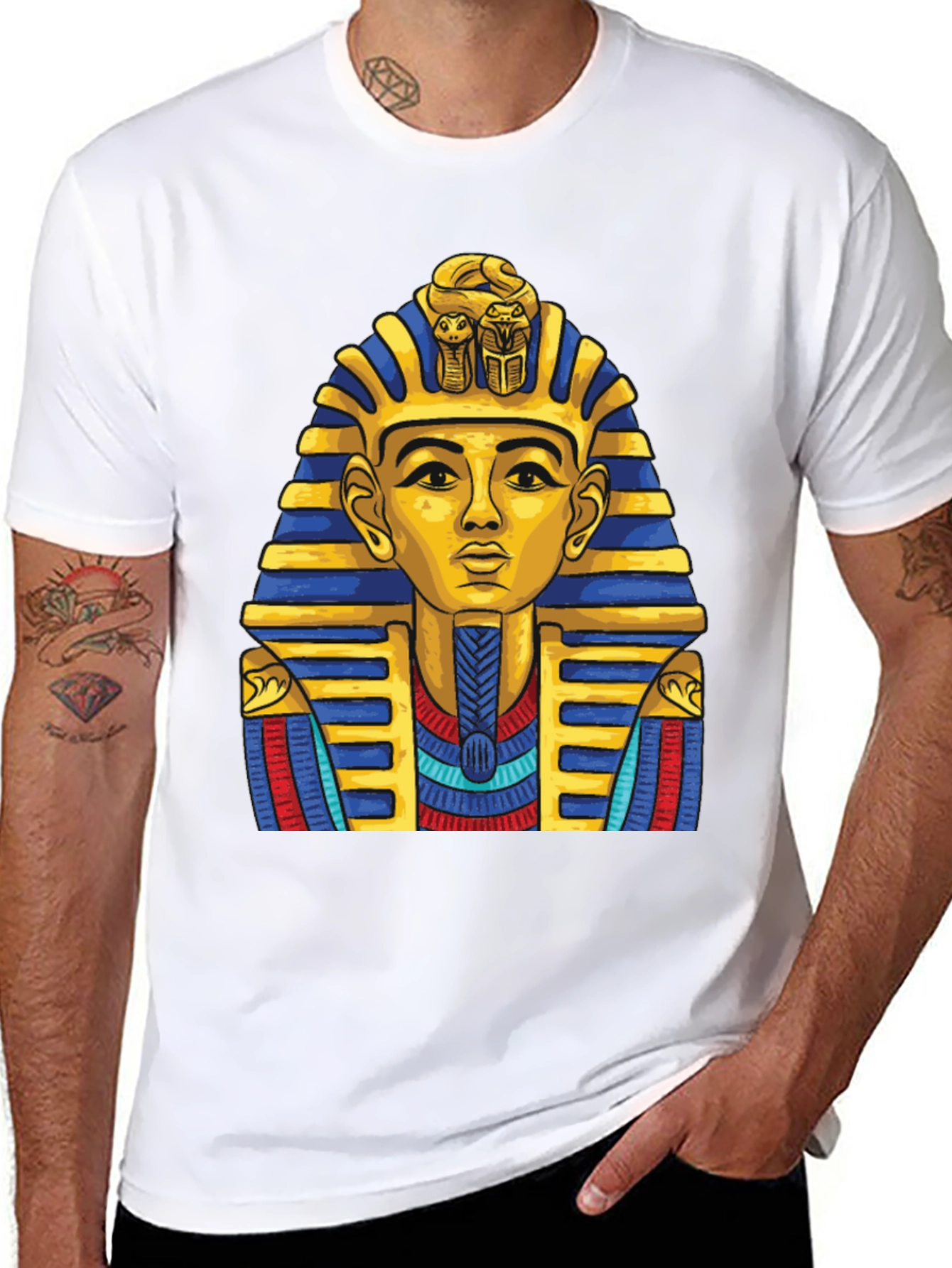 Pharaoh Graphic Tee - Egyptian King T-Shirt