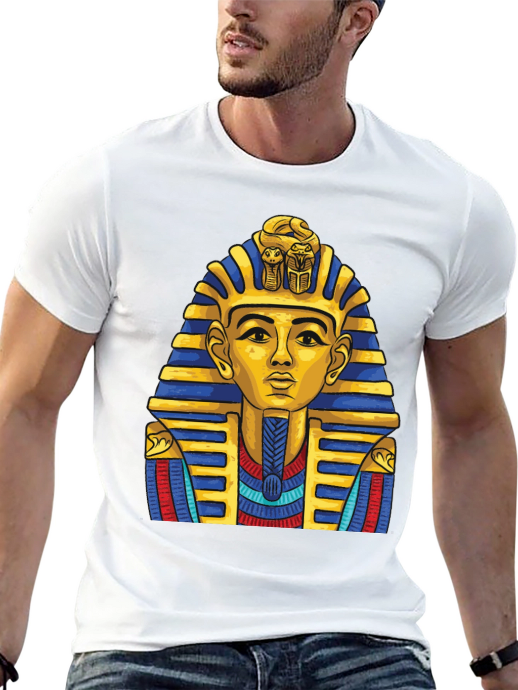 Pharaoh Graphic Tee - Egyptian King T-Shirt