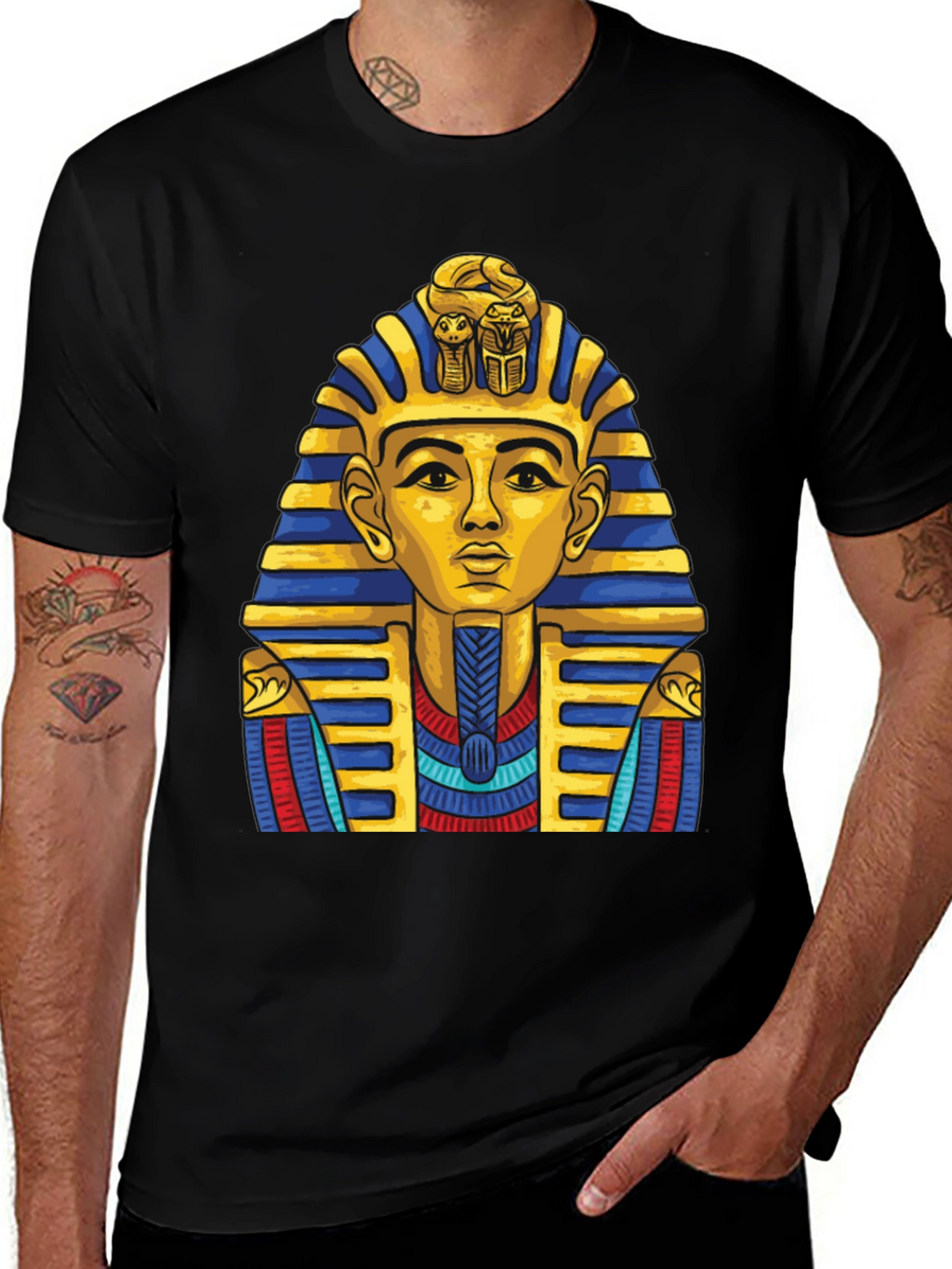 Pharaoh Graphic Tee - Egyptian King T-Shirt