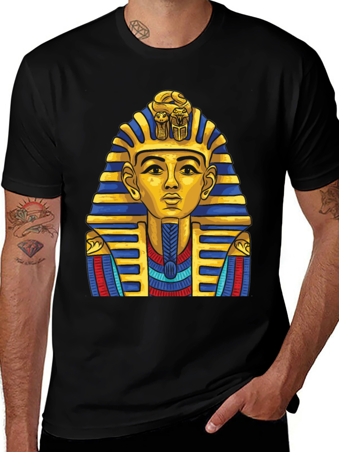 Pharaoh Graphic Tee - Egyptian King T-Shirt