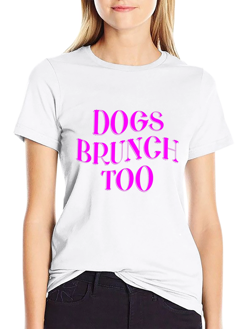 Dogs Brunch Too T-Shirt - Black Tee