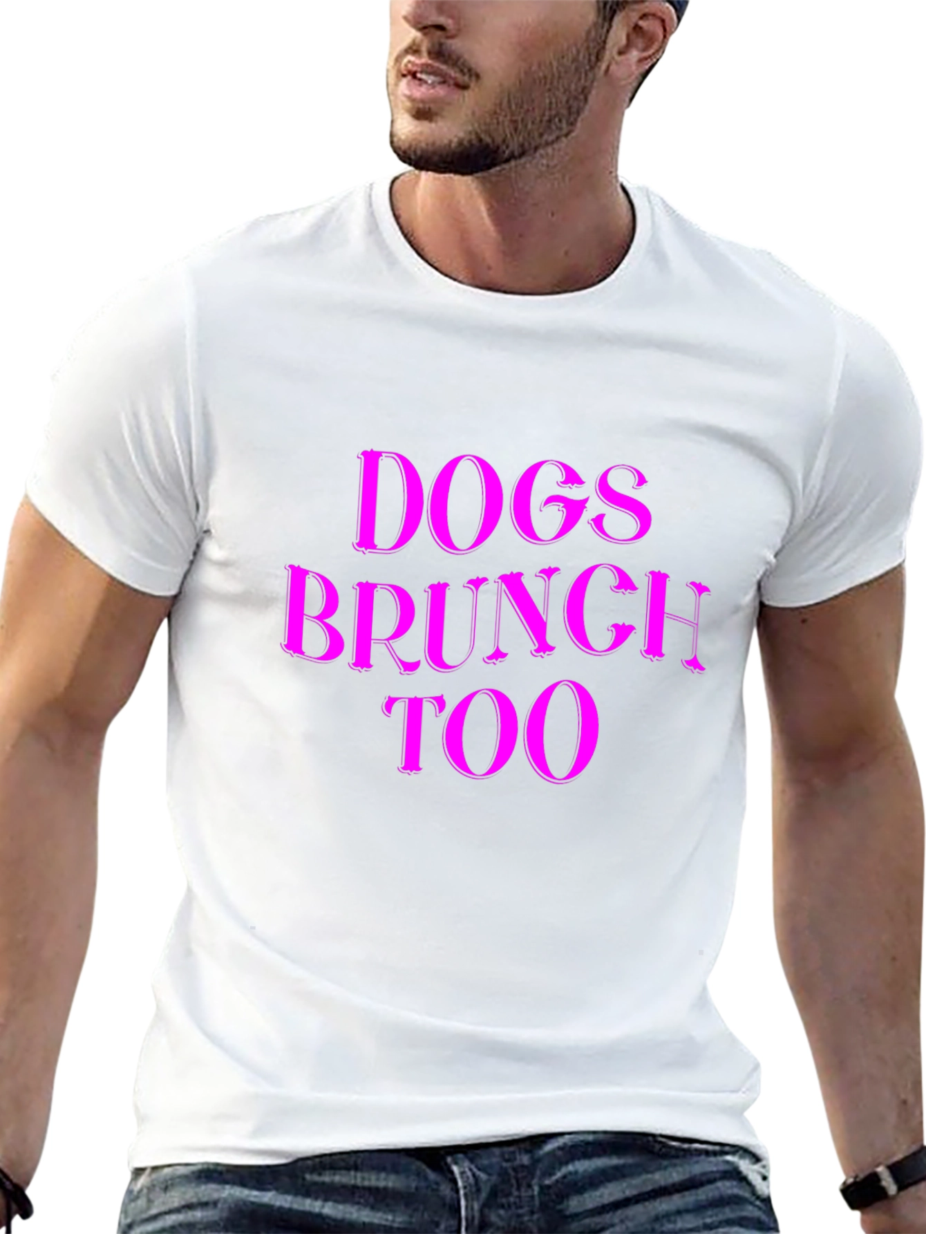 Dogs Brunch Too T-Shirt - Black Tee