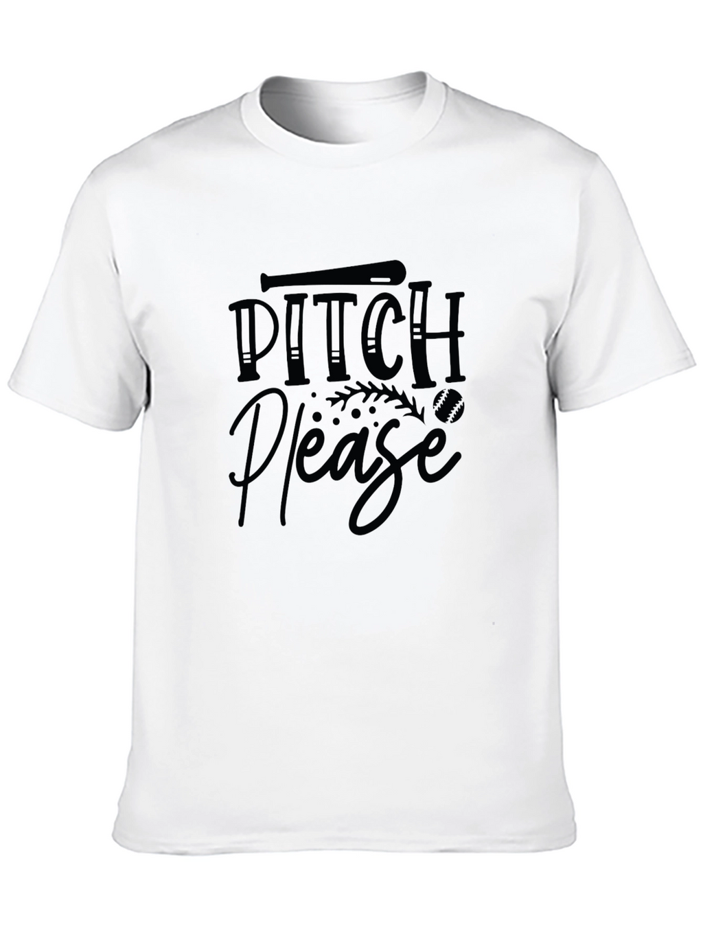 Pitch Please Baseball T-Shirt - Funny Sport Tee