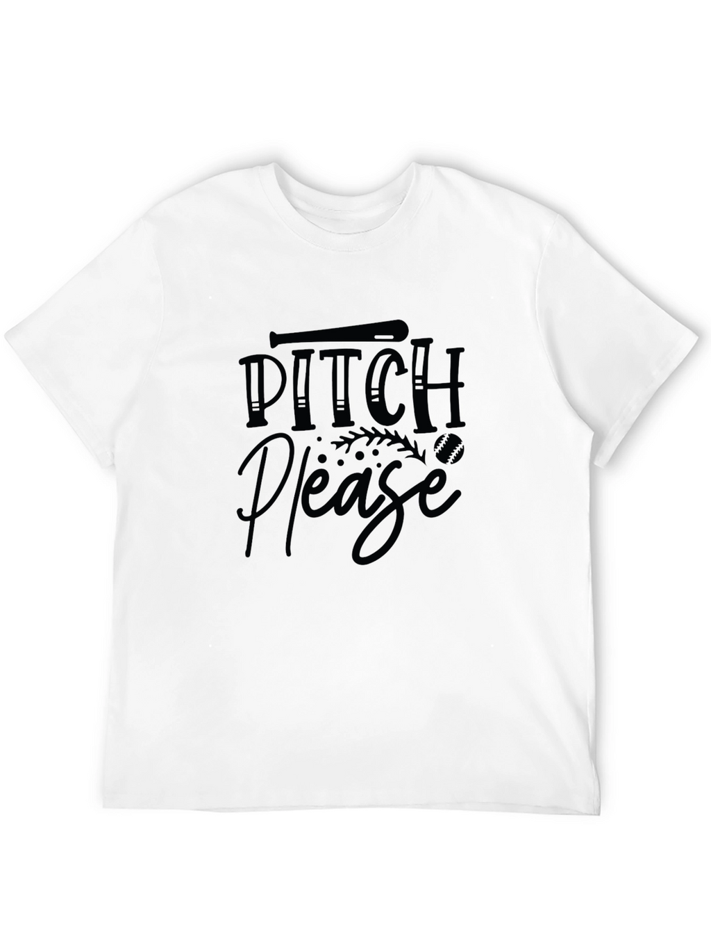 Pitch Please Baseball T-Shirt - Funny Sport Tee