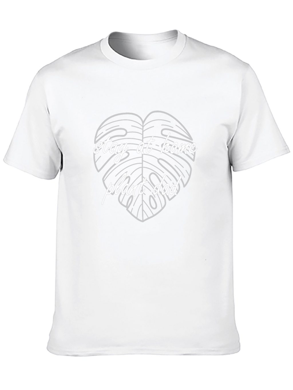 Stay-at-Home Plant Dad Graphic Tee - Black Cotton T-Shirt
