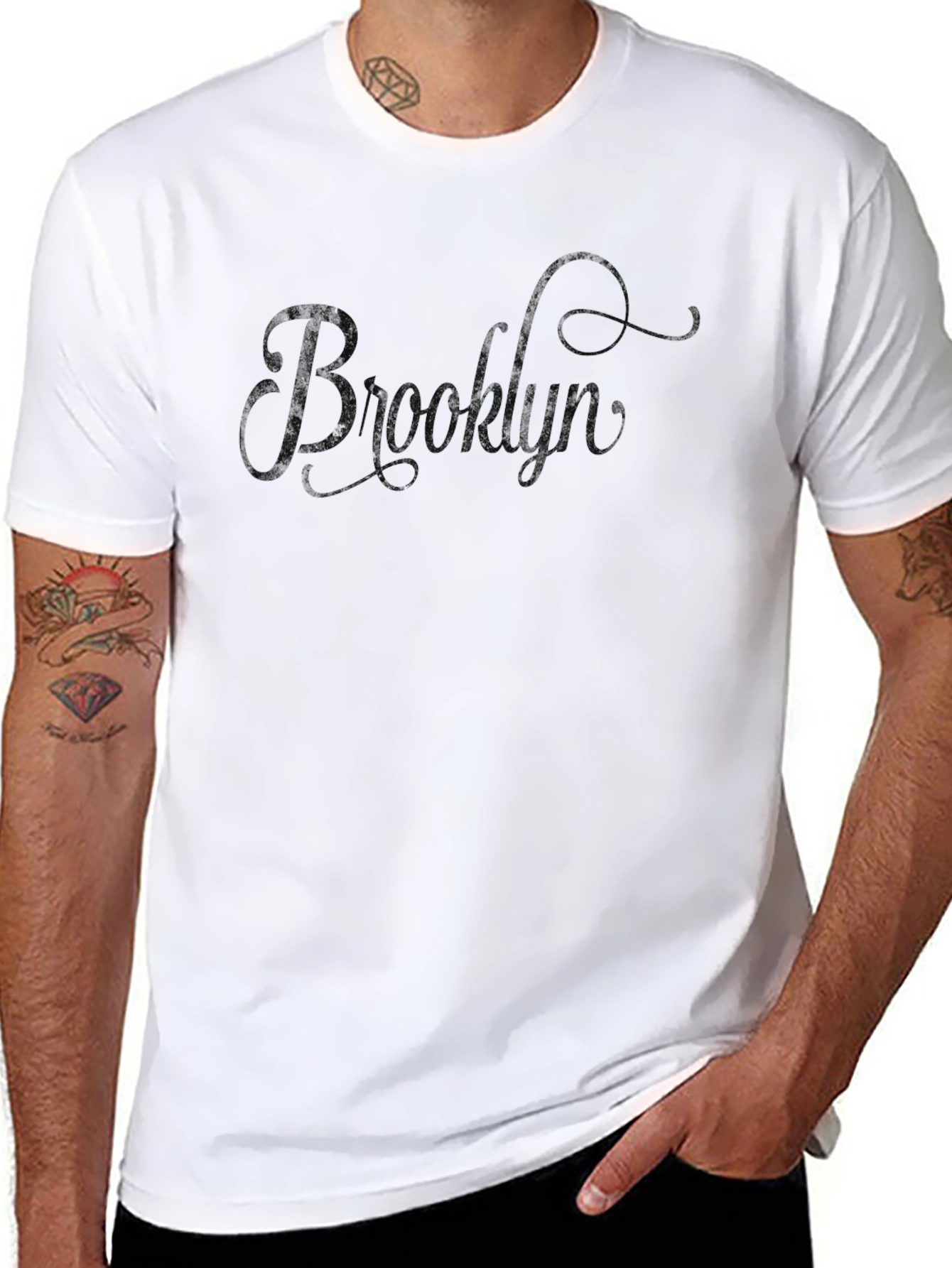 Brooklyn Script Black T-Shirt