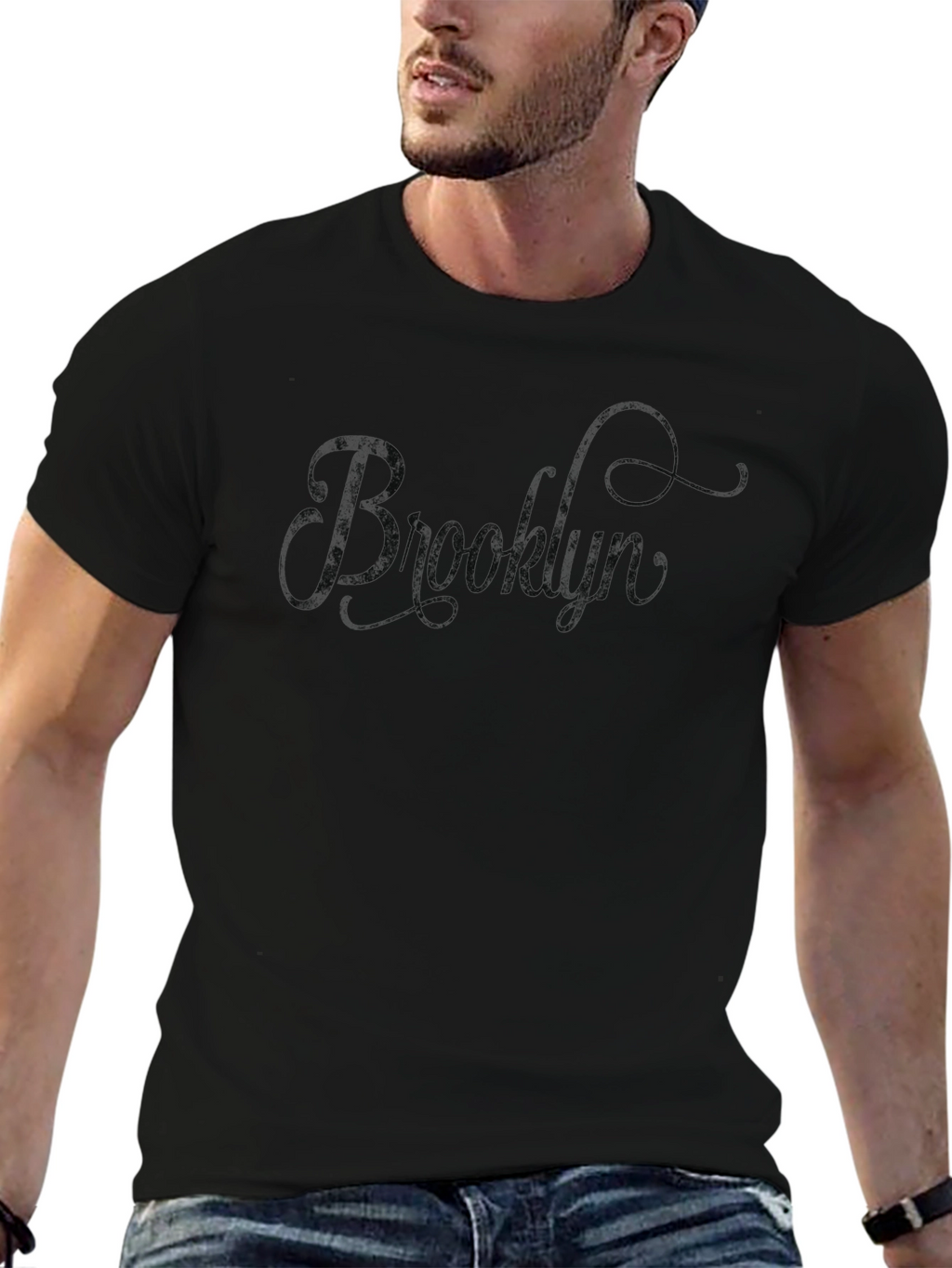 Brooklyn Script Black T-Shirt