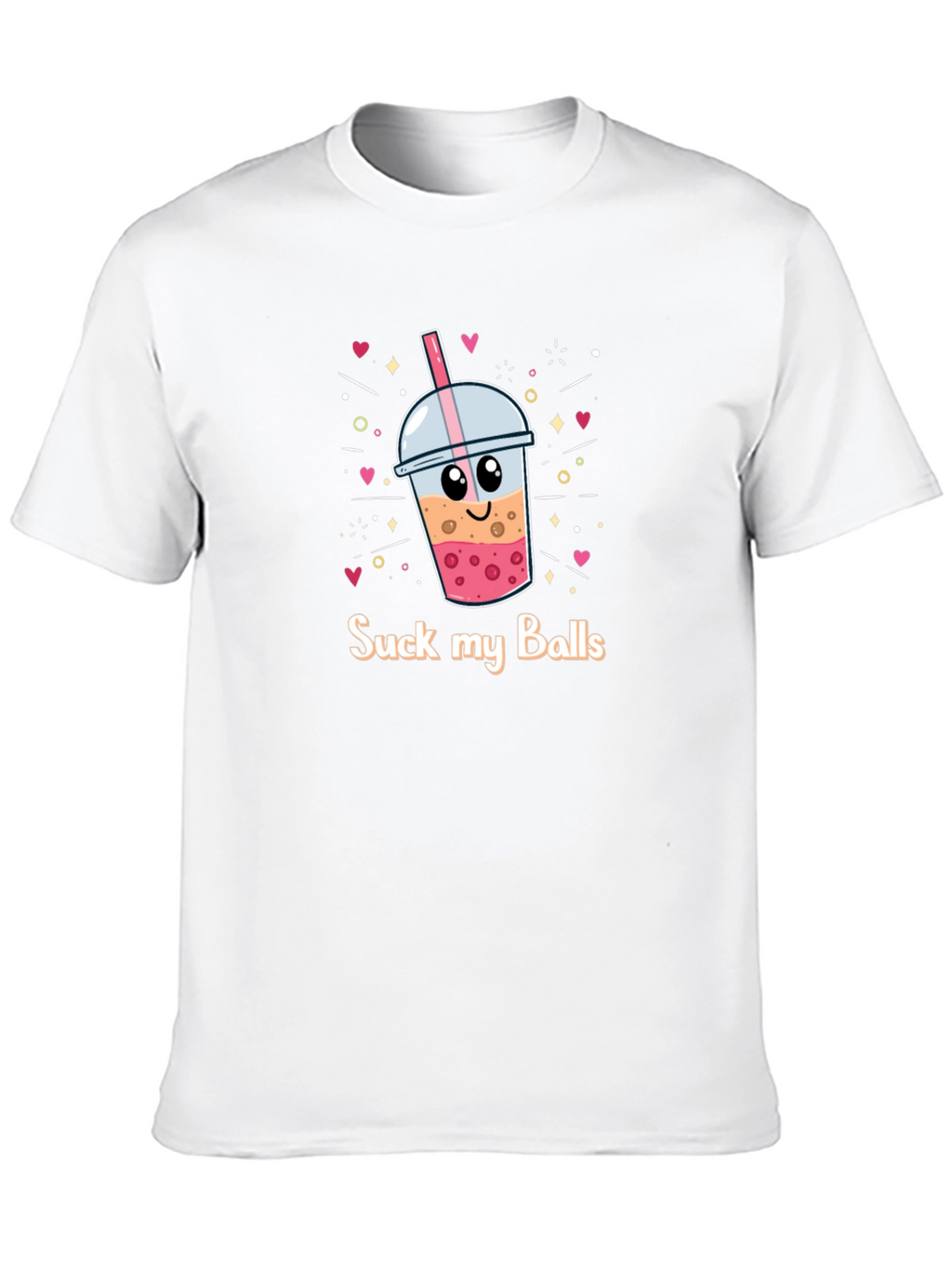 Suck My Balls Boba Bubble Tea Graphic T-Shirt