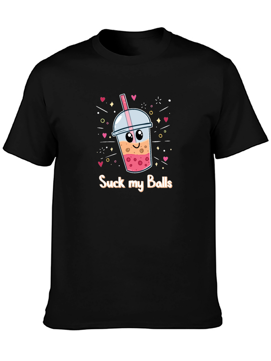 Suck My Balls Boba Bubble Tea Graphic T-Shirt
