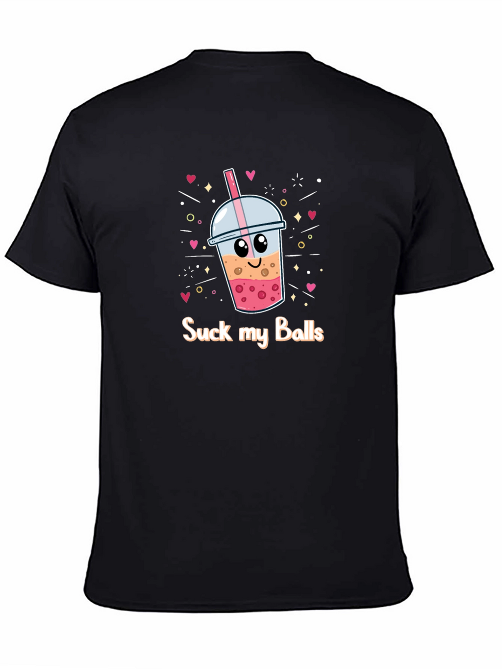 Suck My Balls Boba Bubble Tea Graphic T-Shirt