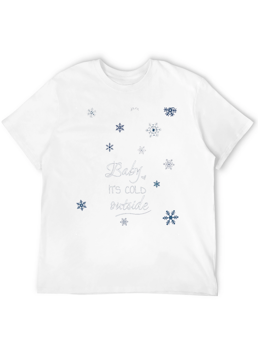 Baby Its Cold Outside Black Graphic Tee