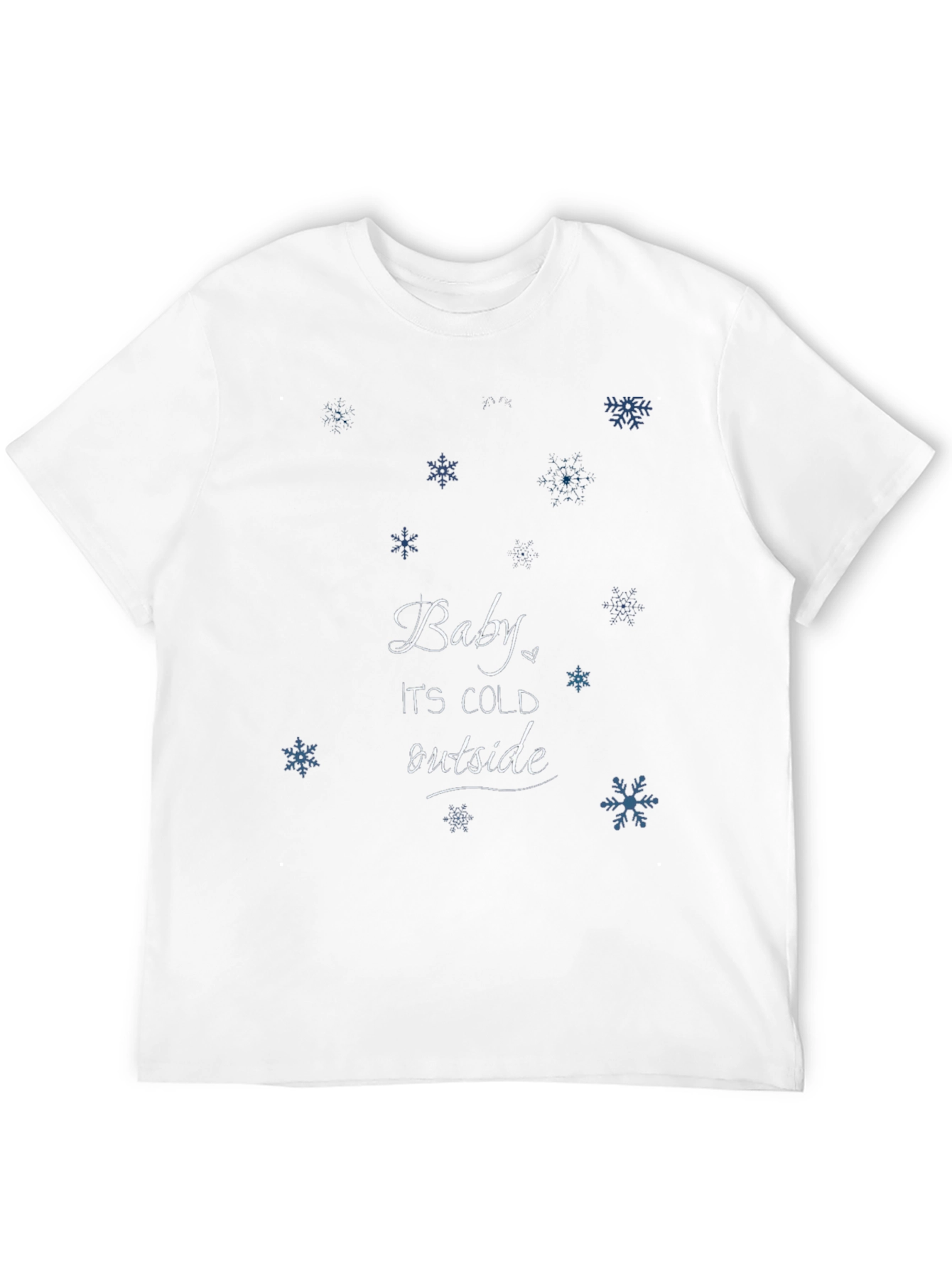 Baby Its Cold Outside Black Graphic Tee