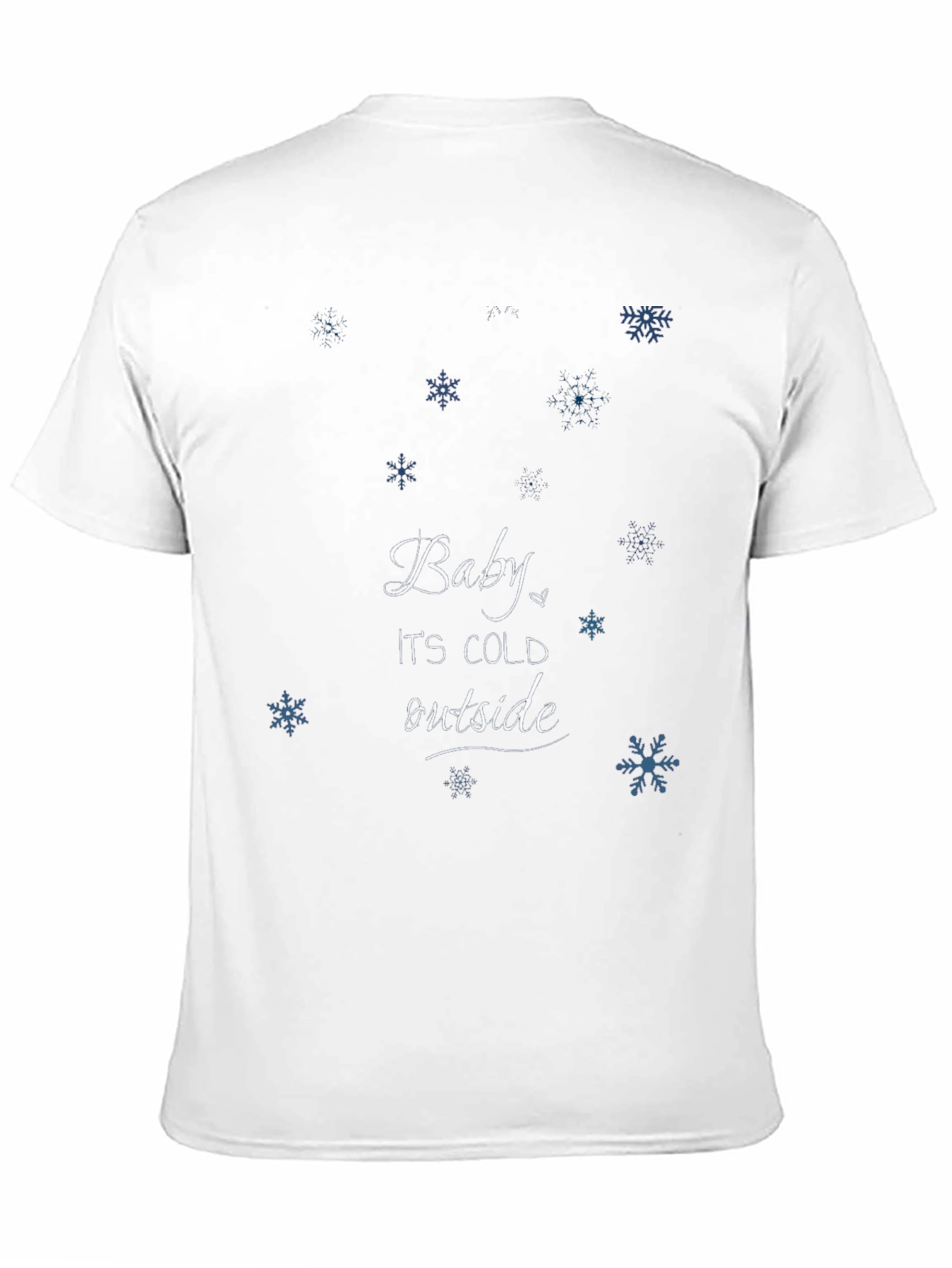 Baby Its Cold Outside Black Graphic Tee
