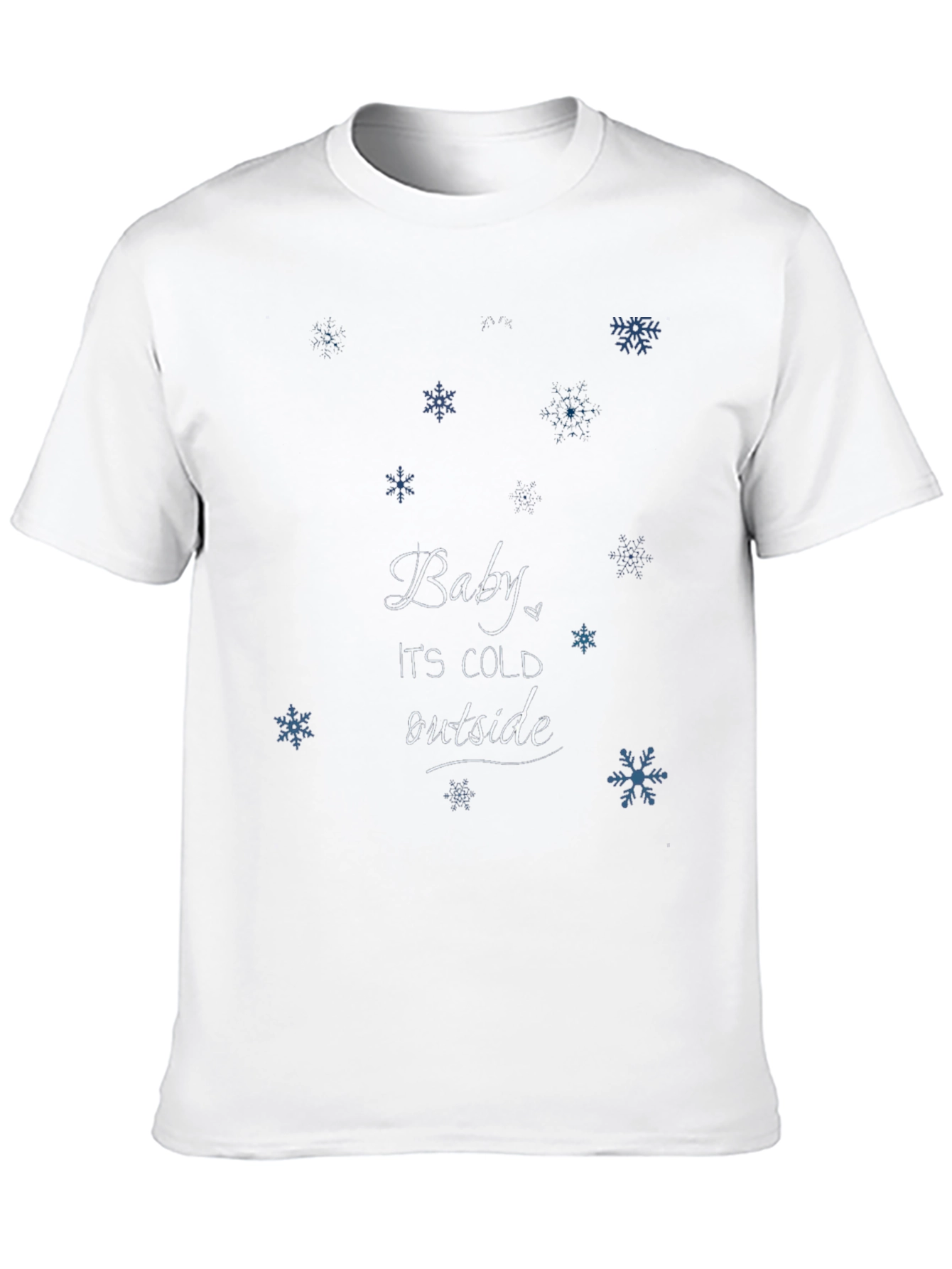 Baby Its Cold Outside Black Graphic Tee