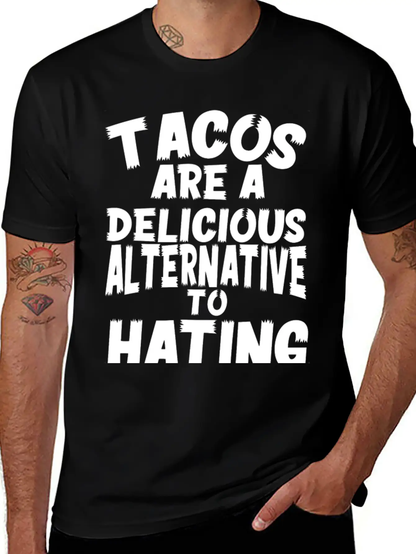 Tacos Are A Delicious Alternative To Hating Essential Cotton Tee For Daily Outfits – Unisex Style