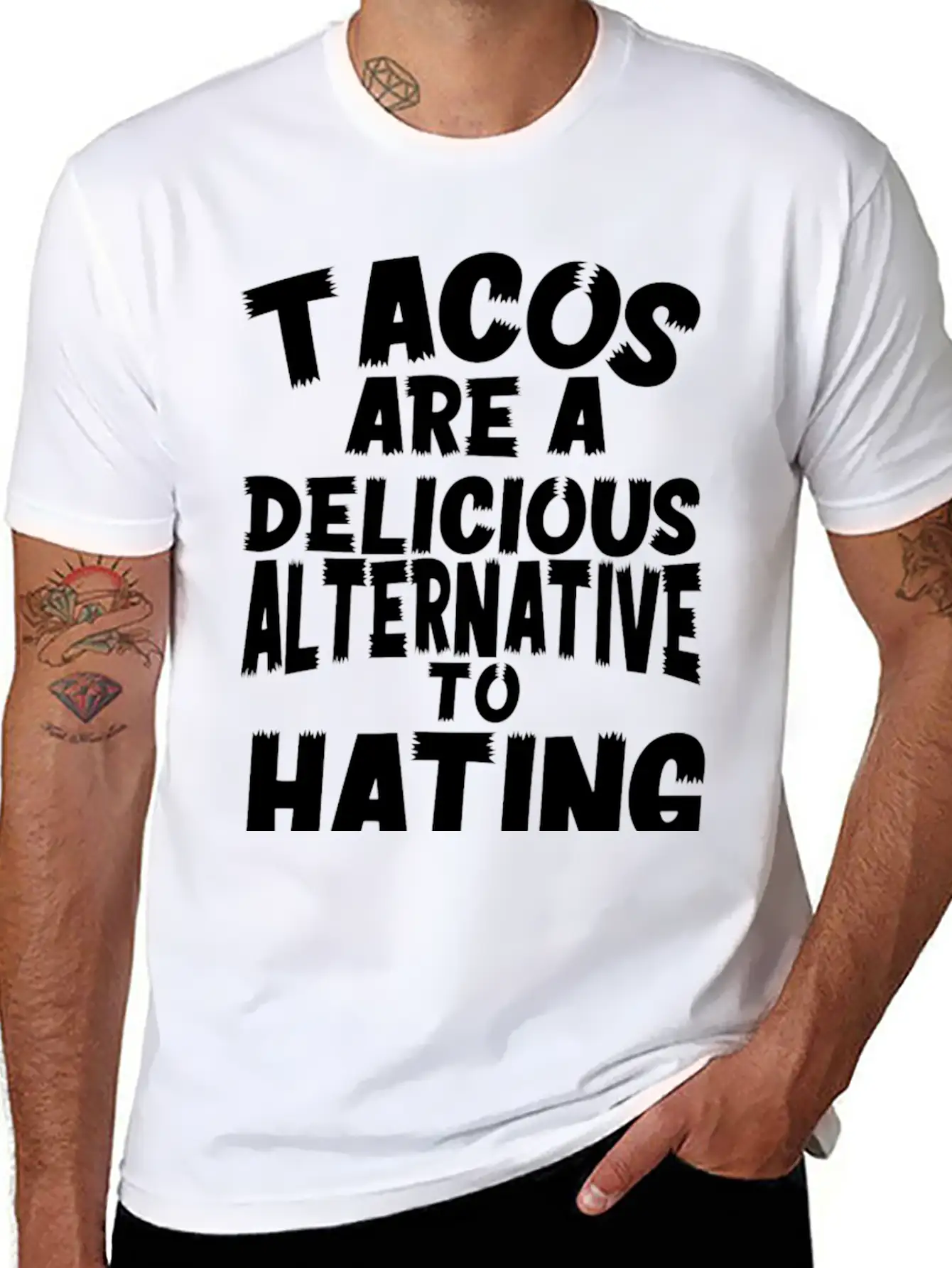Tacos Are A Delicious Alternative To Hating Essential Cotton Tee For Daily Outfits – Unisex Style
