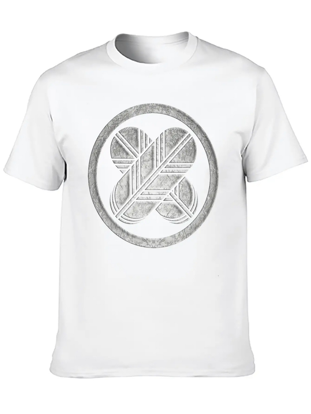 Takanoha Kamon In Silver Foil Breathable Graphic T-Shirt – Perfect For Casual Days