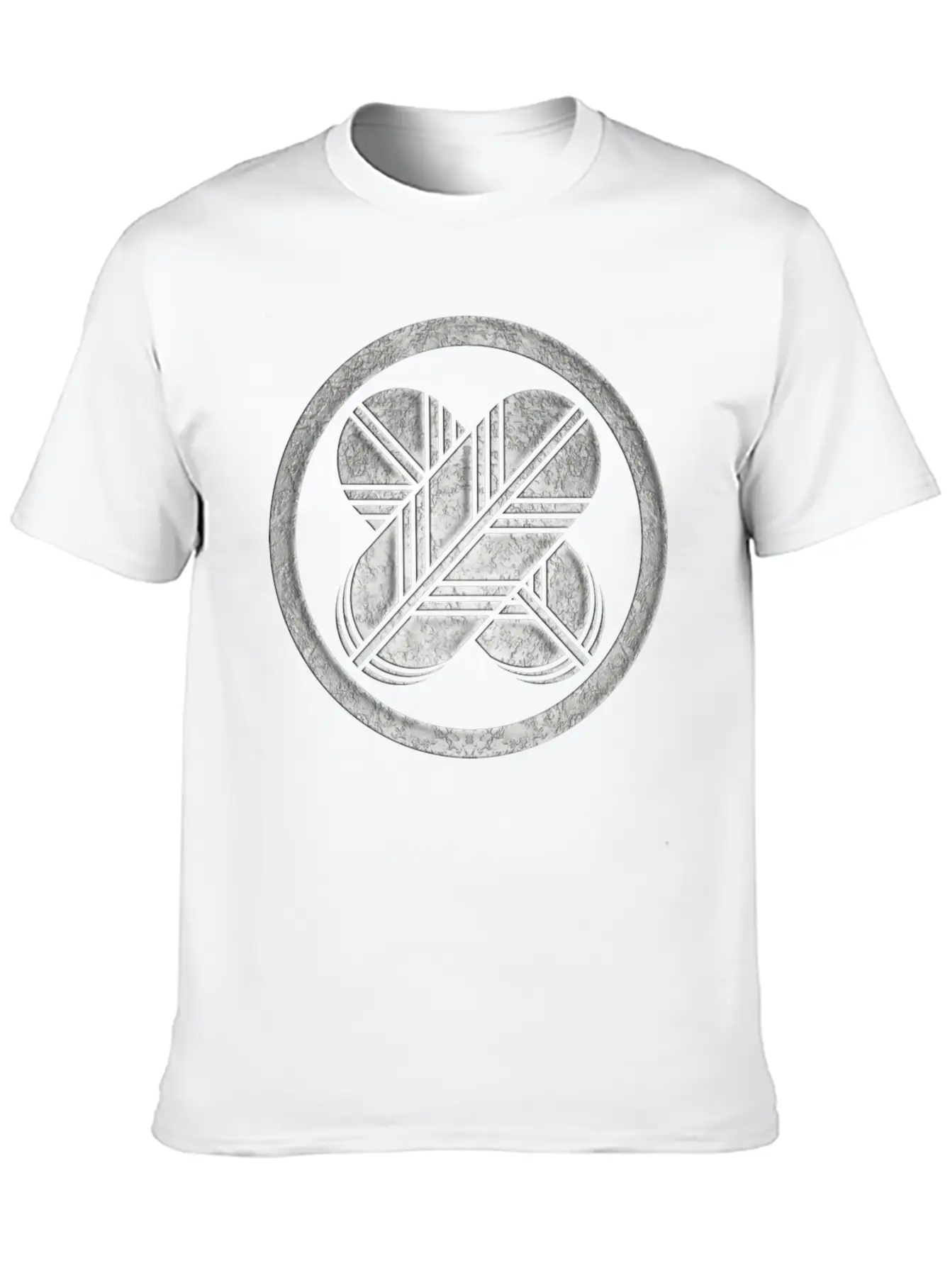 Takanoha Kamon In Silver Foil Breathable Graphic T-Shirt – Perfect For Casual Days
