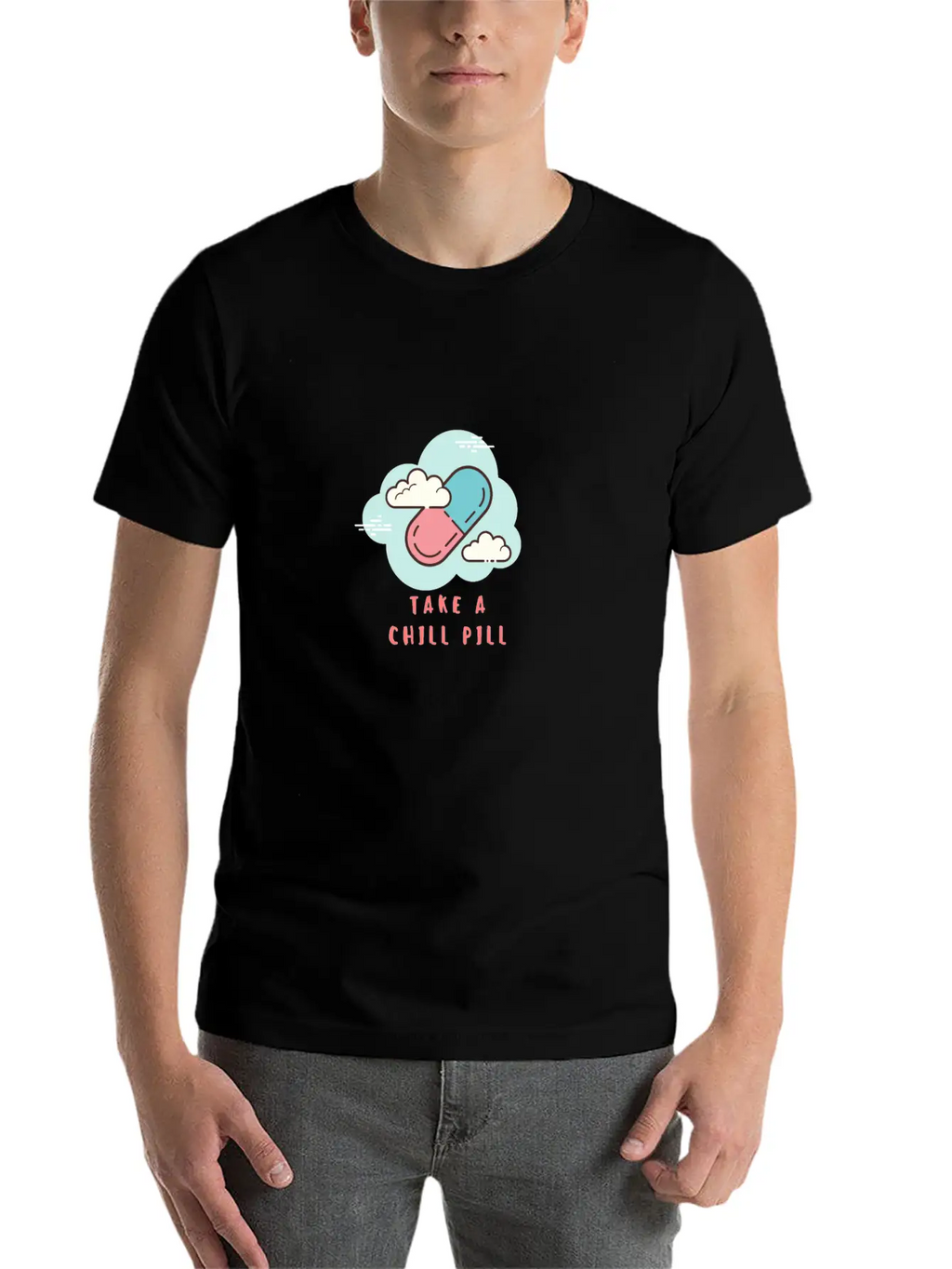 Take A Chill Pill Essential Cotton Tee For Daily Outfits – Unisex Style