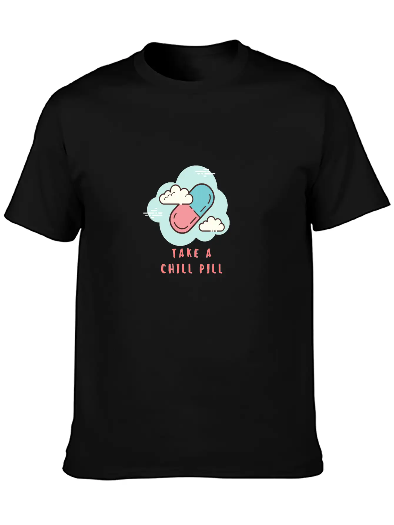 Take A Chill Pill Essential Cotton Tee For Daily Outfits – Unisex Style
