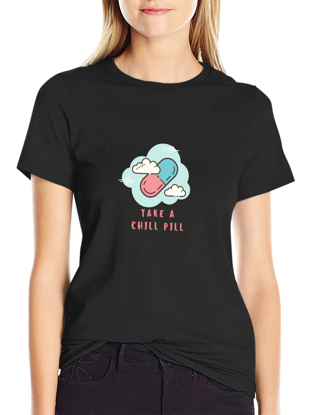 Take A Chill Pill Essential Cotton Tee For Daily Outfits – Unisex Style
