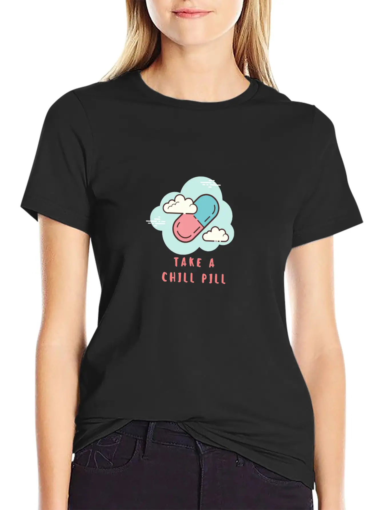 Take A Chill Pill Essential Cotton Tee For Daily Outfits – Unisex Style
