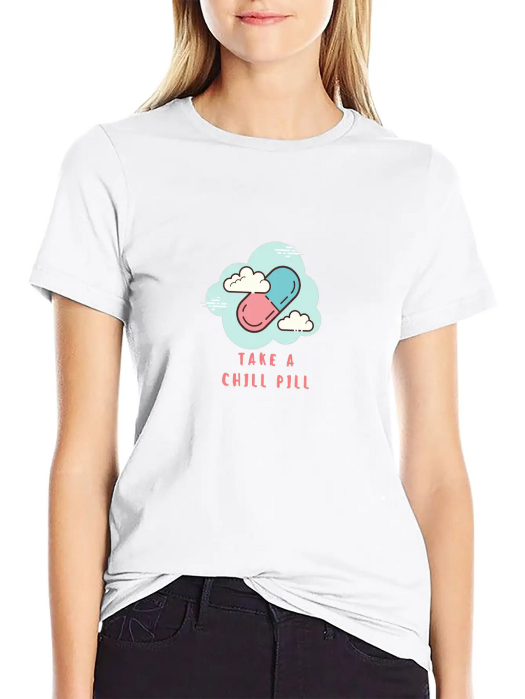 Take A Chill Pill Essential Cotton Tee For Daily Outfits – Unisex Style