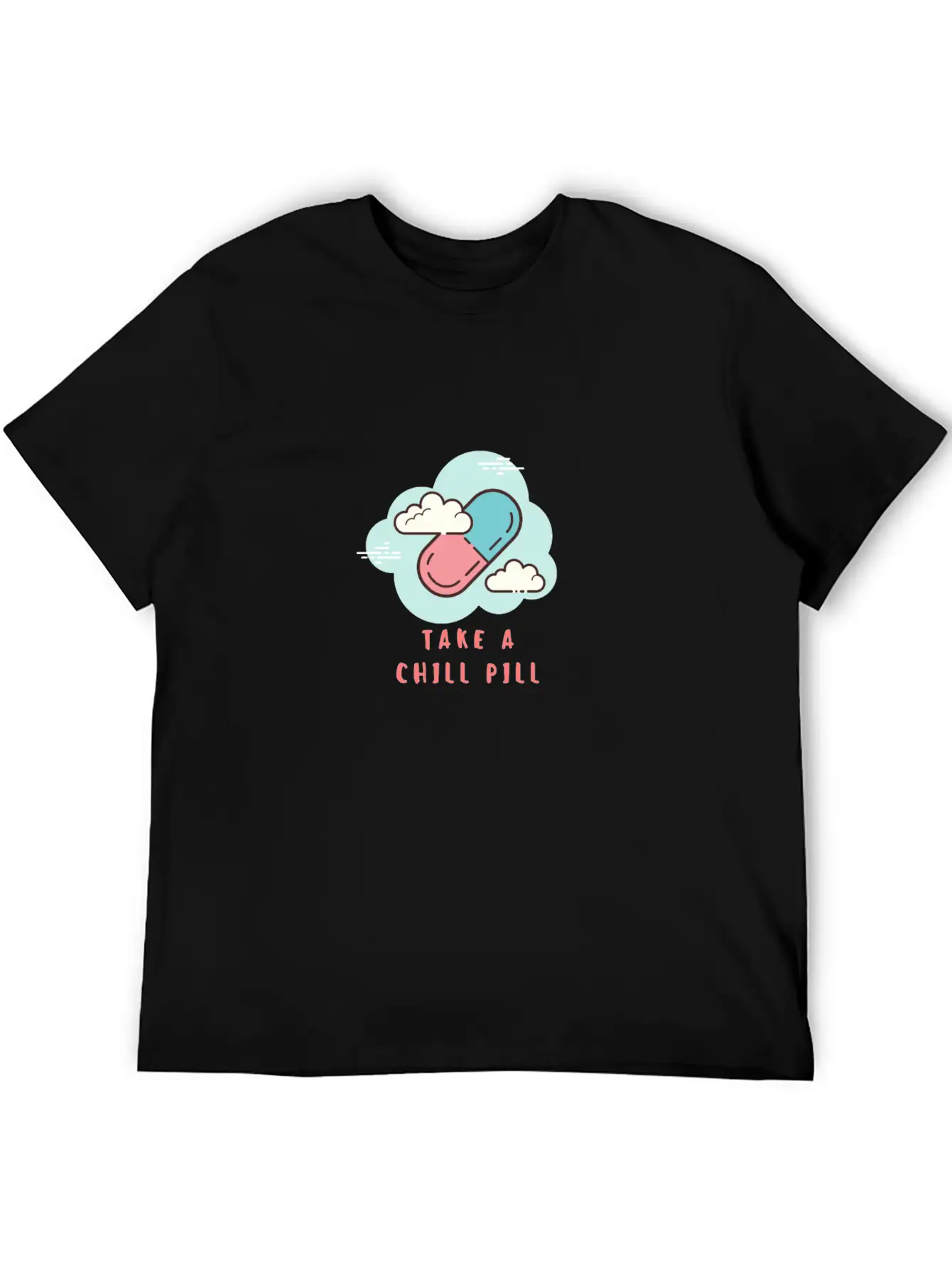 Take A Chill Pill Essential Cotton Tee For Daily Outfits – Unisex Style