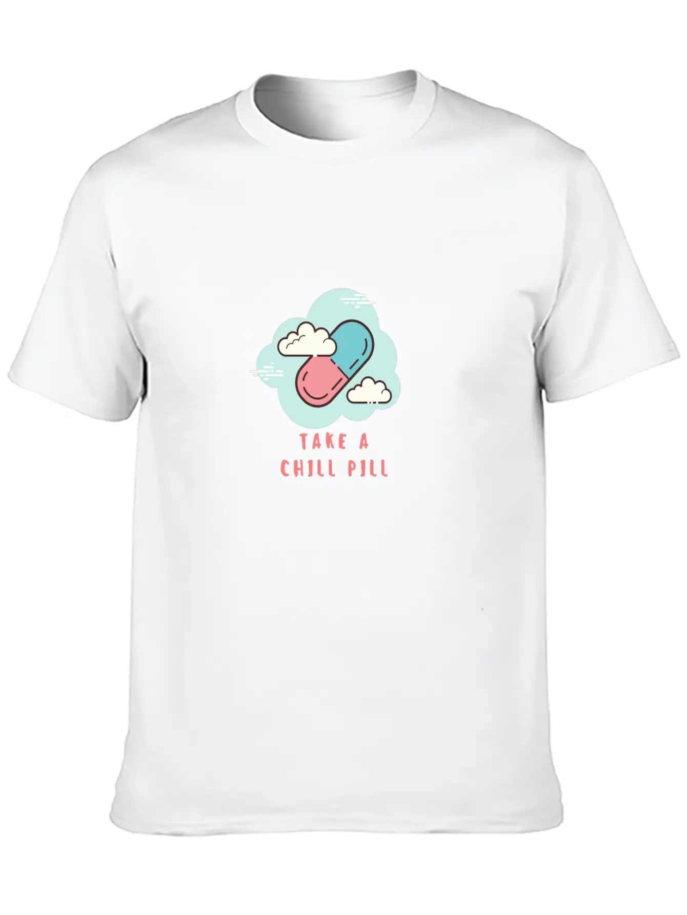 Take A Chill Pill Essential Cotton Tee For Daily Outfits – Unisex Style