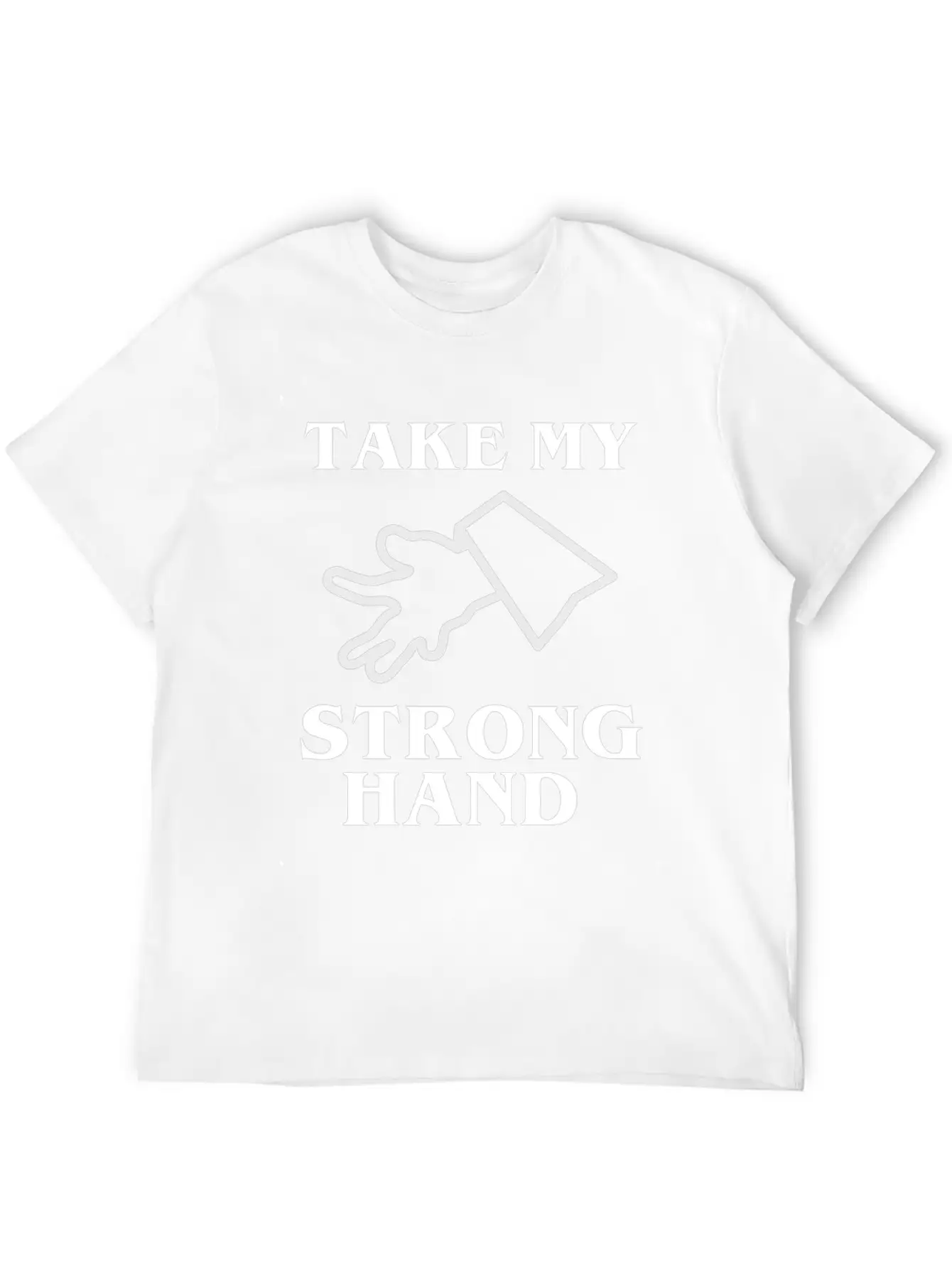 Take My Strong Hand Breathable Soft Cotton T-Shirt – Timeless Casual Look
