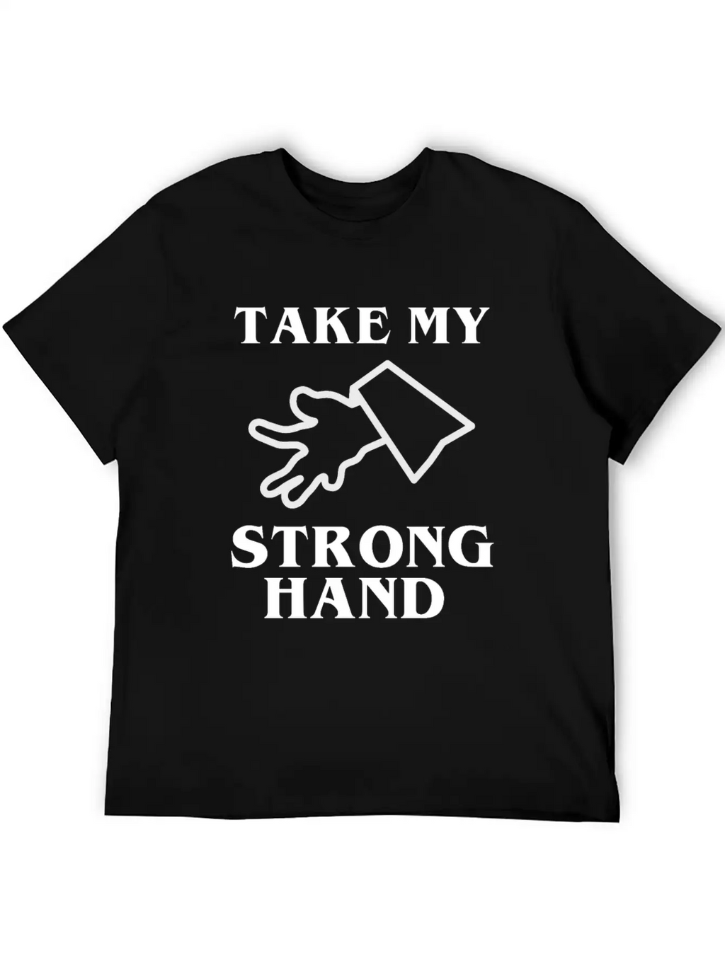 Take My Strong Hand Breathable Soft Cotton T-Shirt – Timeless Casual Look
