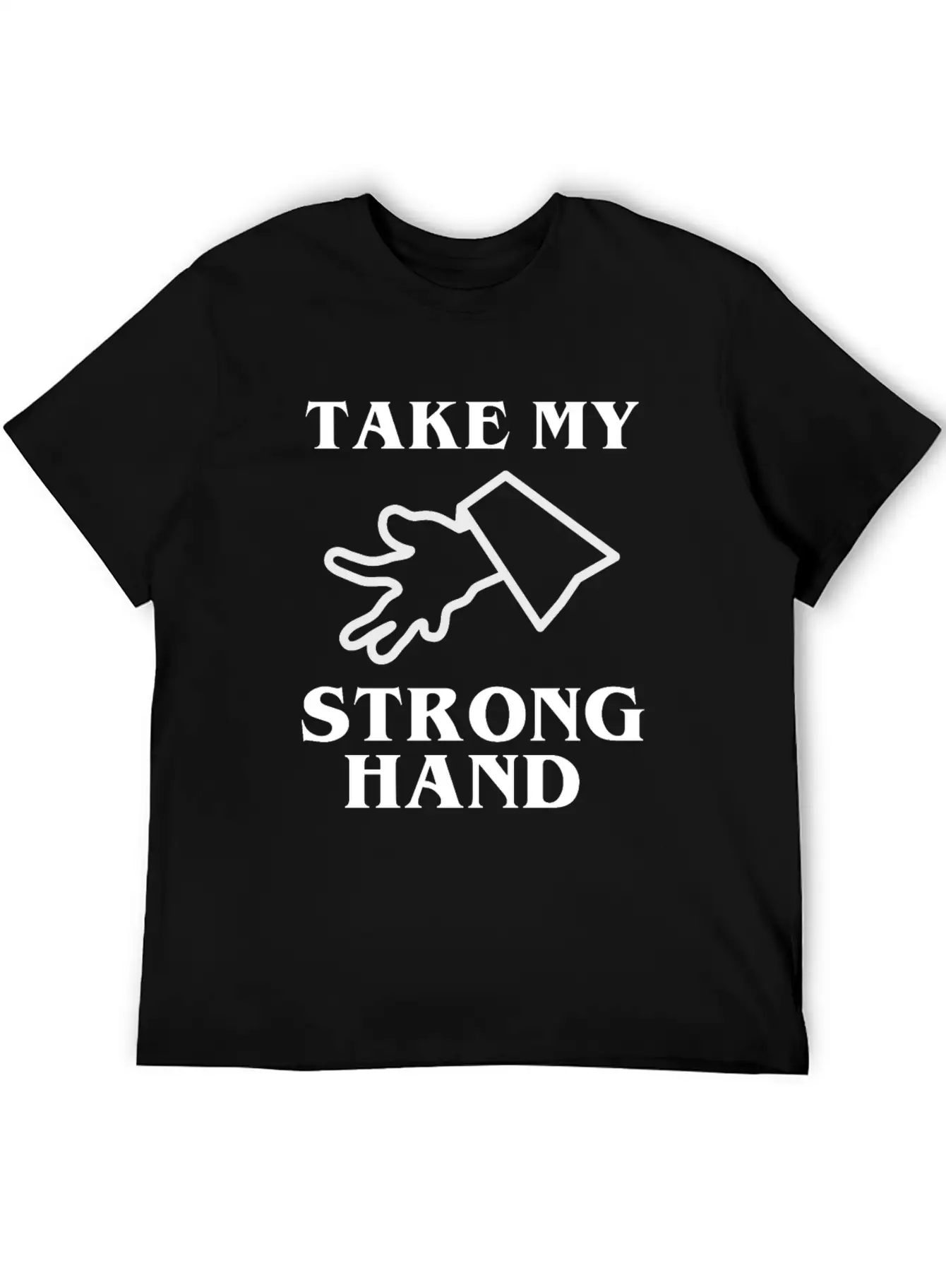 Take My Strong Hand Breathable Soft Cotton T-Shirt – Timeless Casual Look