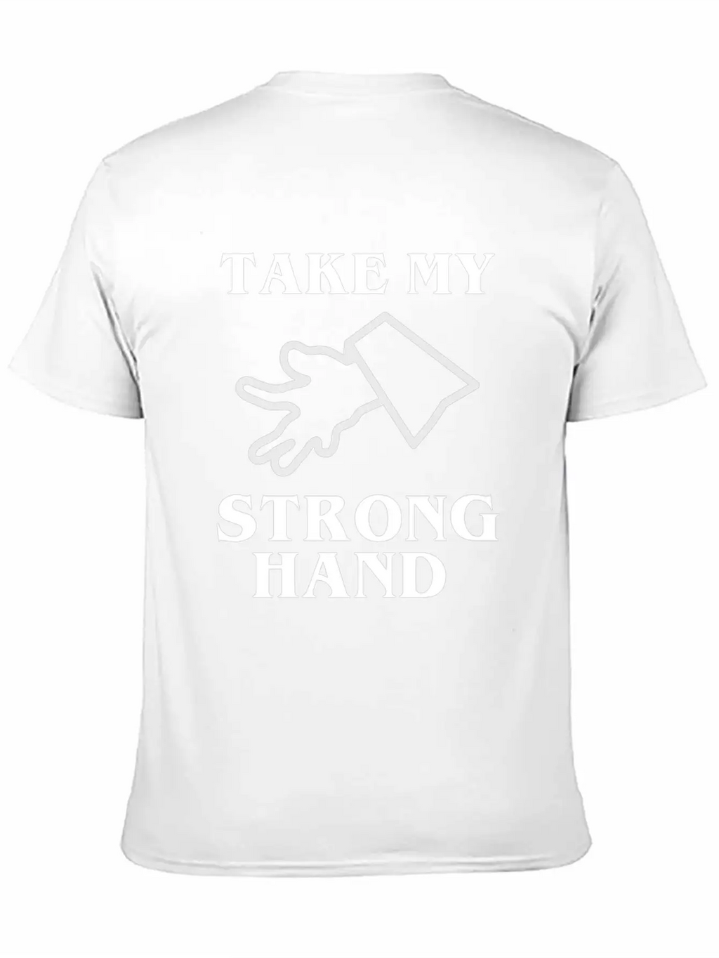 Take My Strong Hand Breathable Soft Cotton T-Shirt – Timeless Casual Look