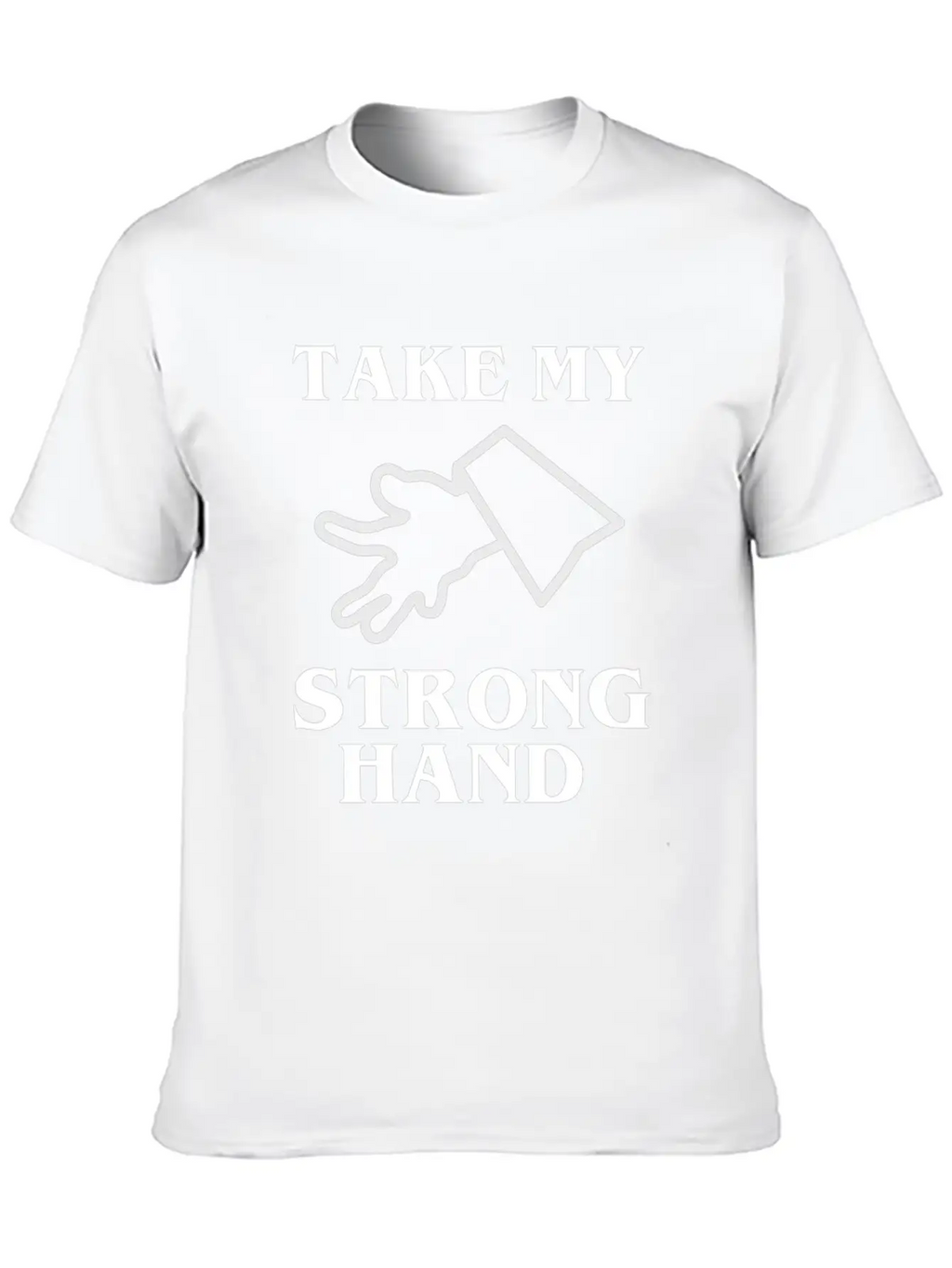 Take My Strong Hand Breathable Soft Cotton T-Shirt – Timeless Casual Look