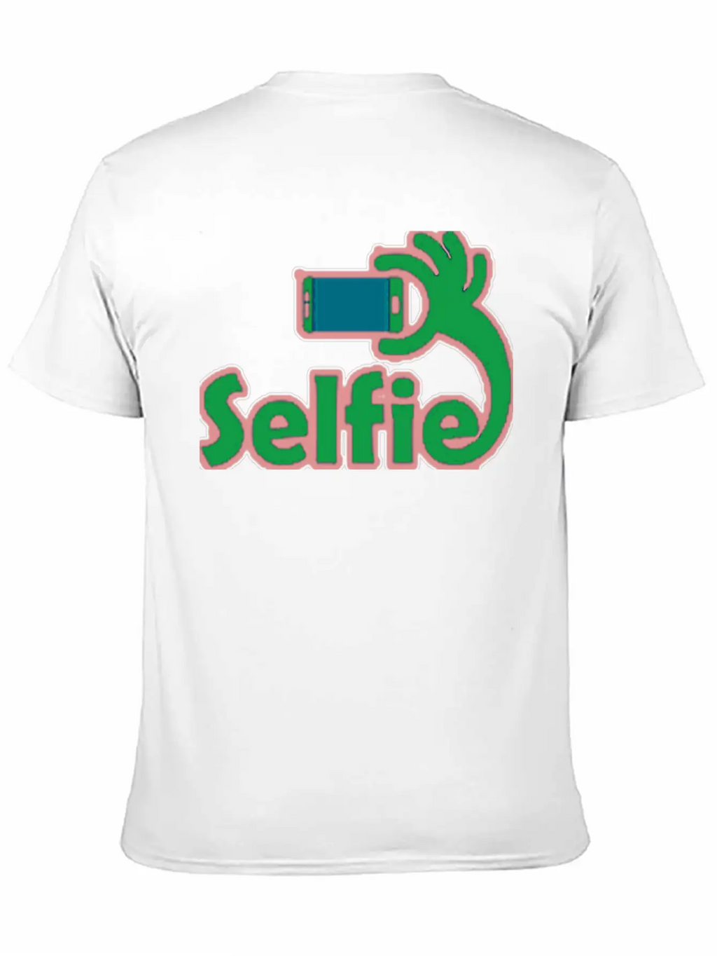 Taking Selfie Portrait Title Of Calligraphy Text Breathable Soft Cotton T-Shirt – Timeless Casual Look