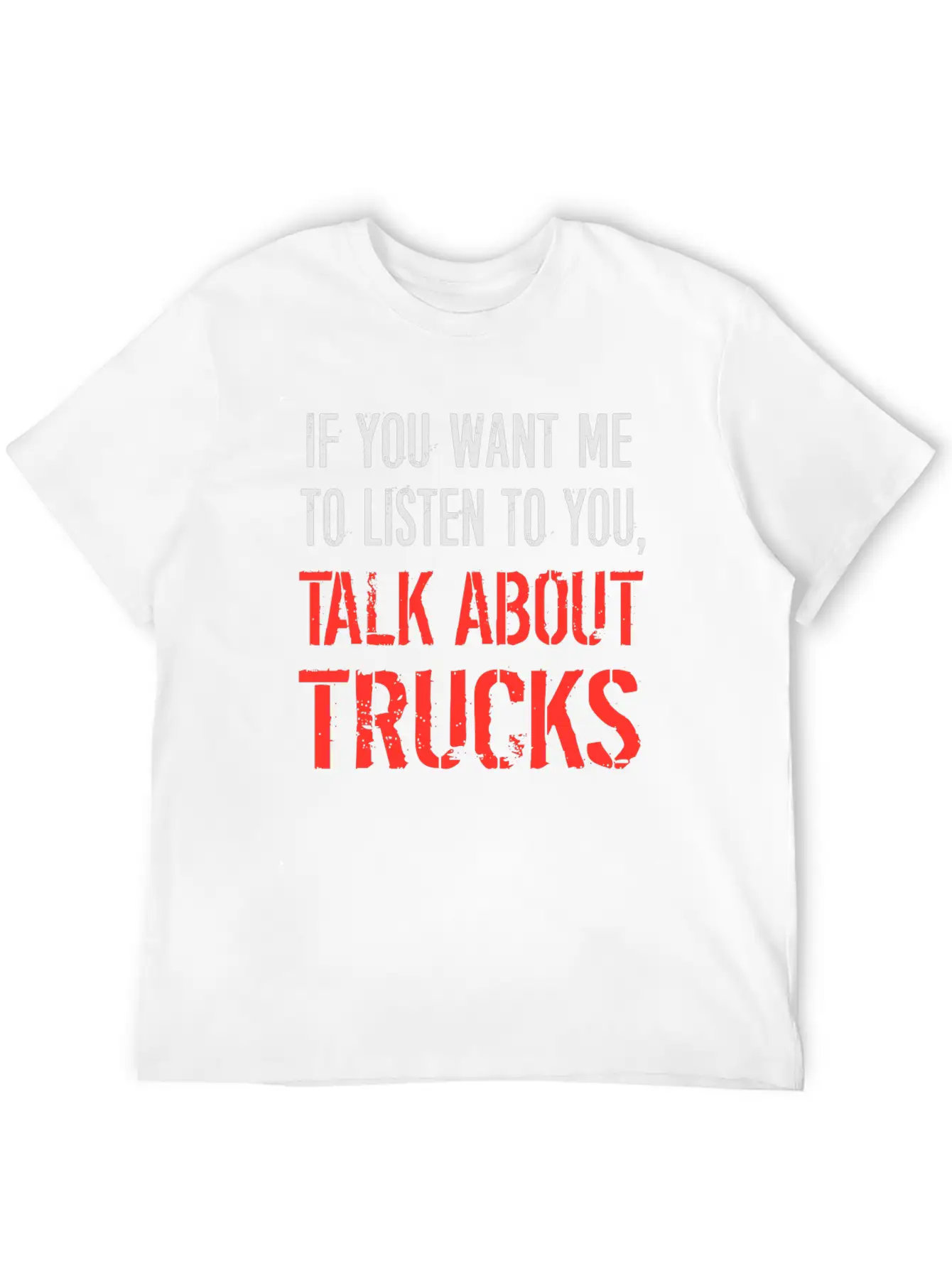 Talk About Trucks Breathable Soft Cotton T-Shirt – Timeless Casual Look