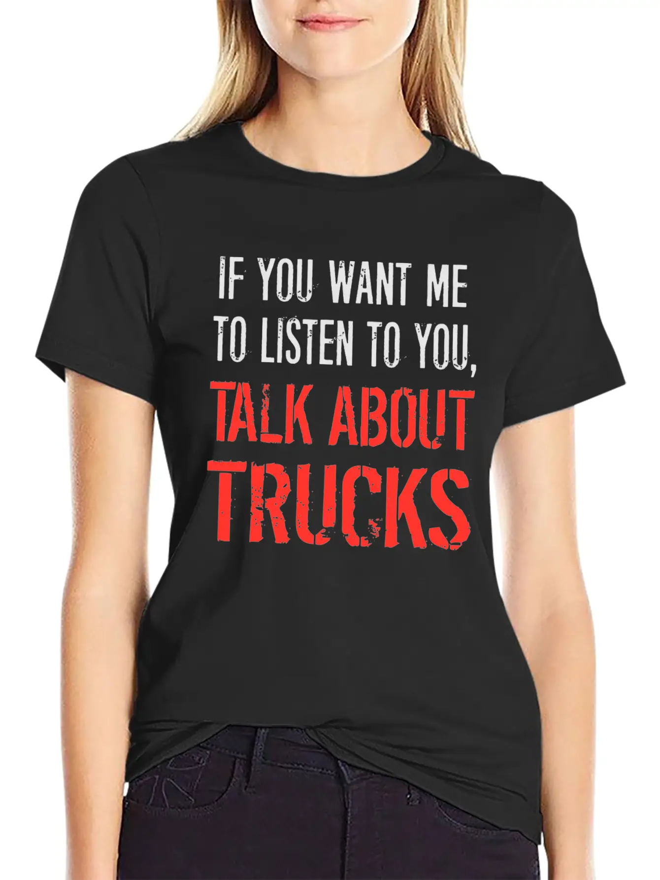 Talk About Trucks Breathable Soft Cotton T-Shirt – Timeless Casual Look
