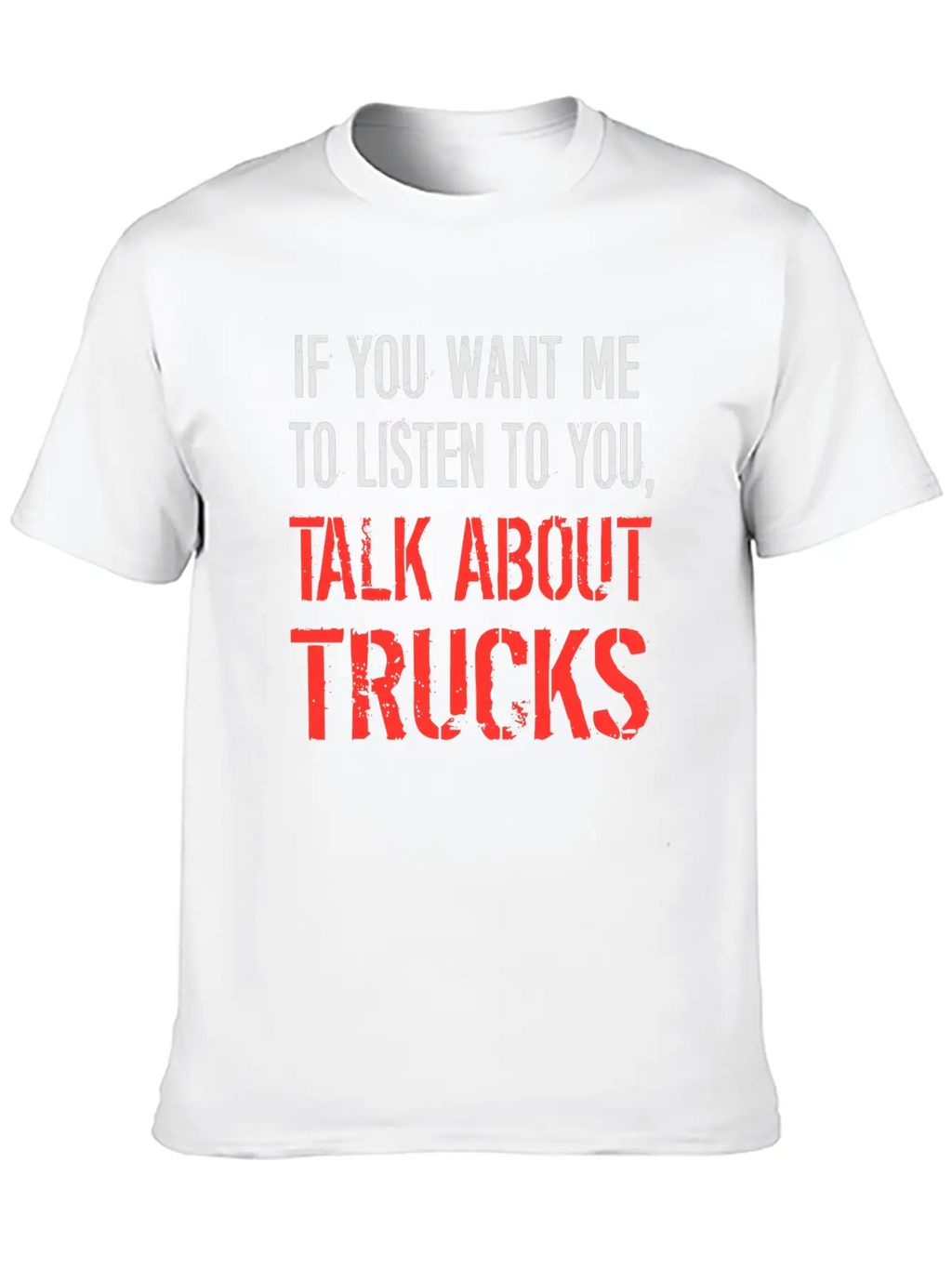 Talk About Trucks Breathable Soft Cotton T-Shirt – Timeless Casual Look