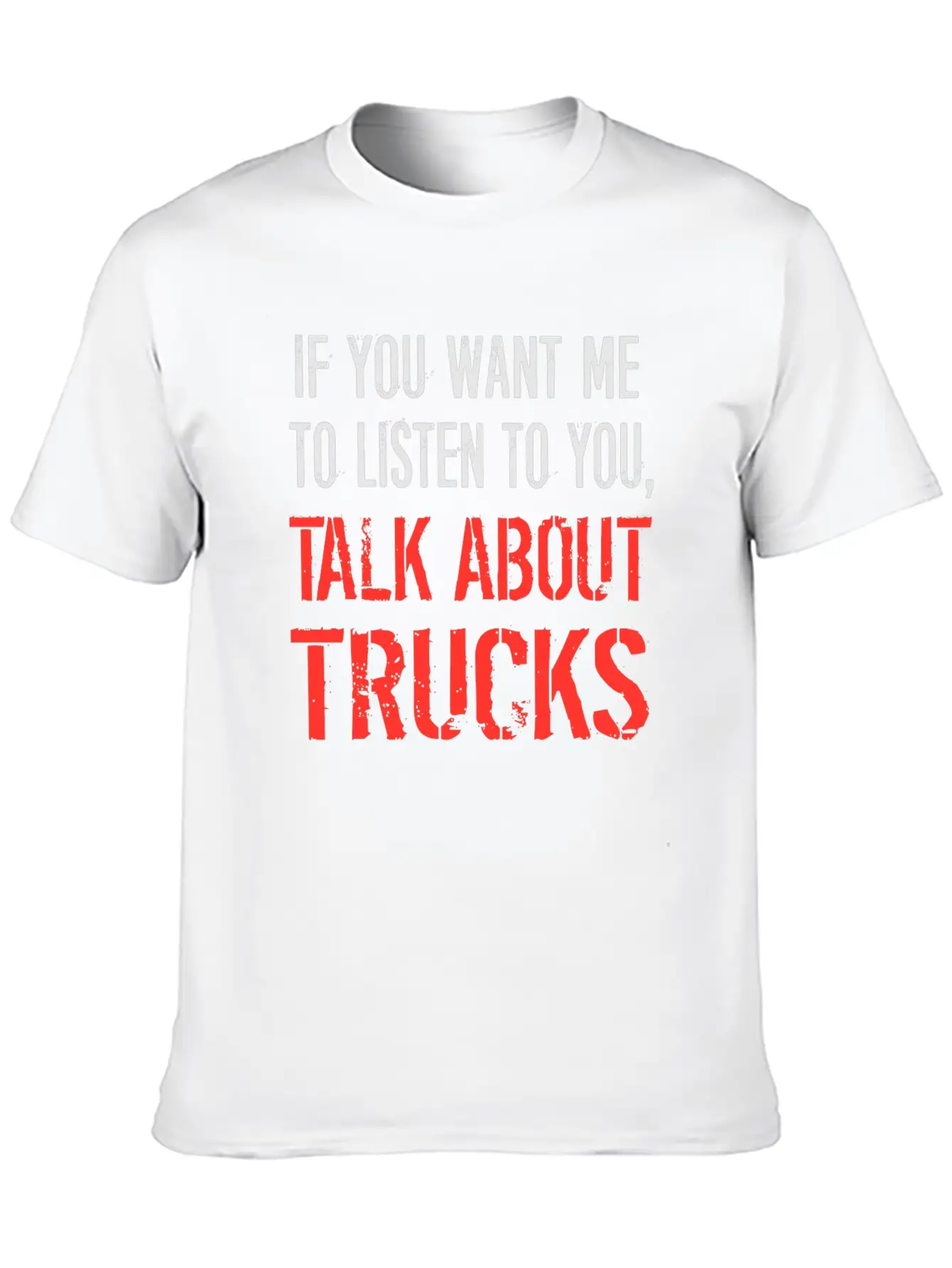 Talk About Trucks Breathable Soft Cotton T-Shirt – Timeless Casual Look